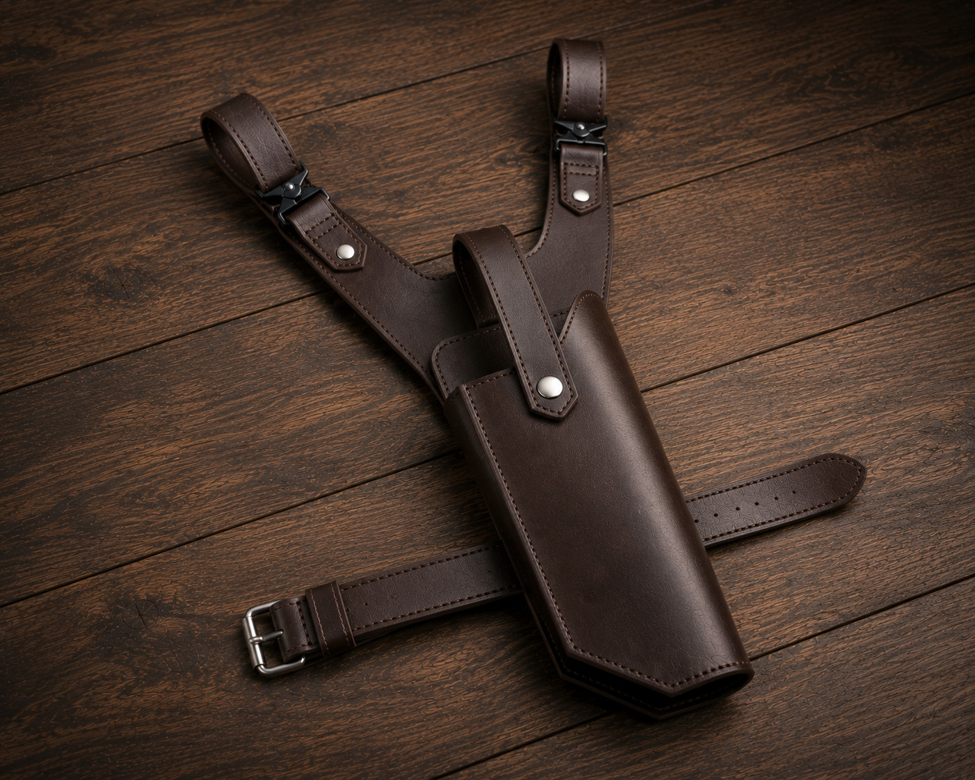 Genuine Leather Sci-Fi Drop Leg Holster Belt Mounted Thigh Holster Handmade