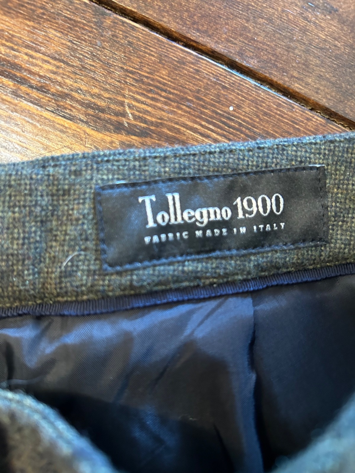 Brooks Brothers Caroline Fit Tollegno 1900 Italian Wool Blend Pants Olive Green