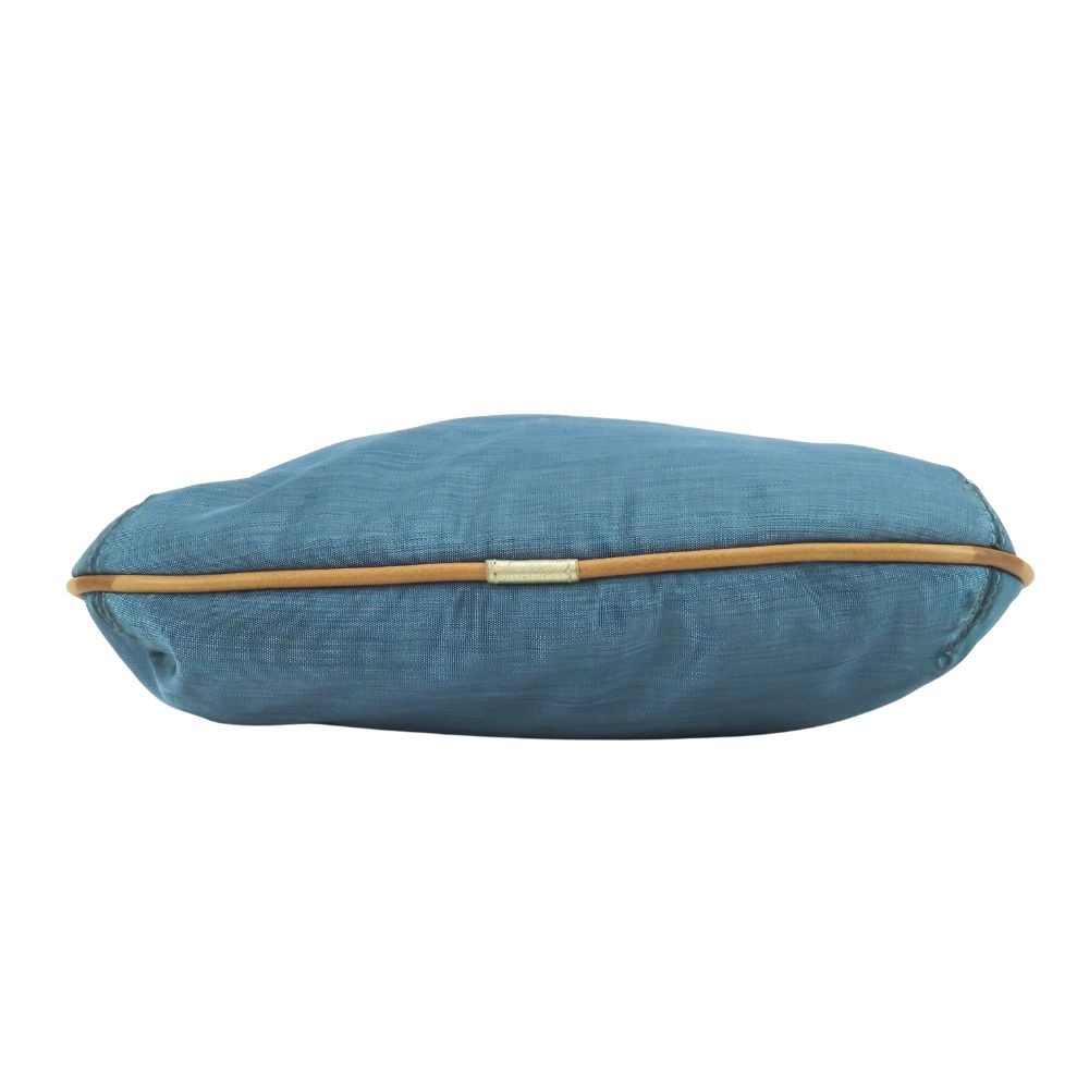 USED LOEWE Shoulder Bag anagram 340807 Nylon/leather Blue Camel Everyday use