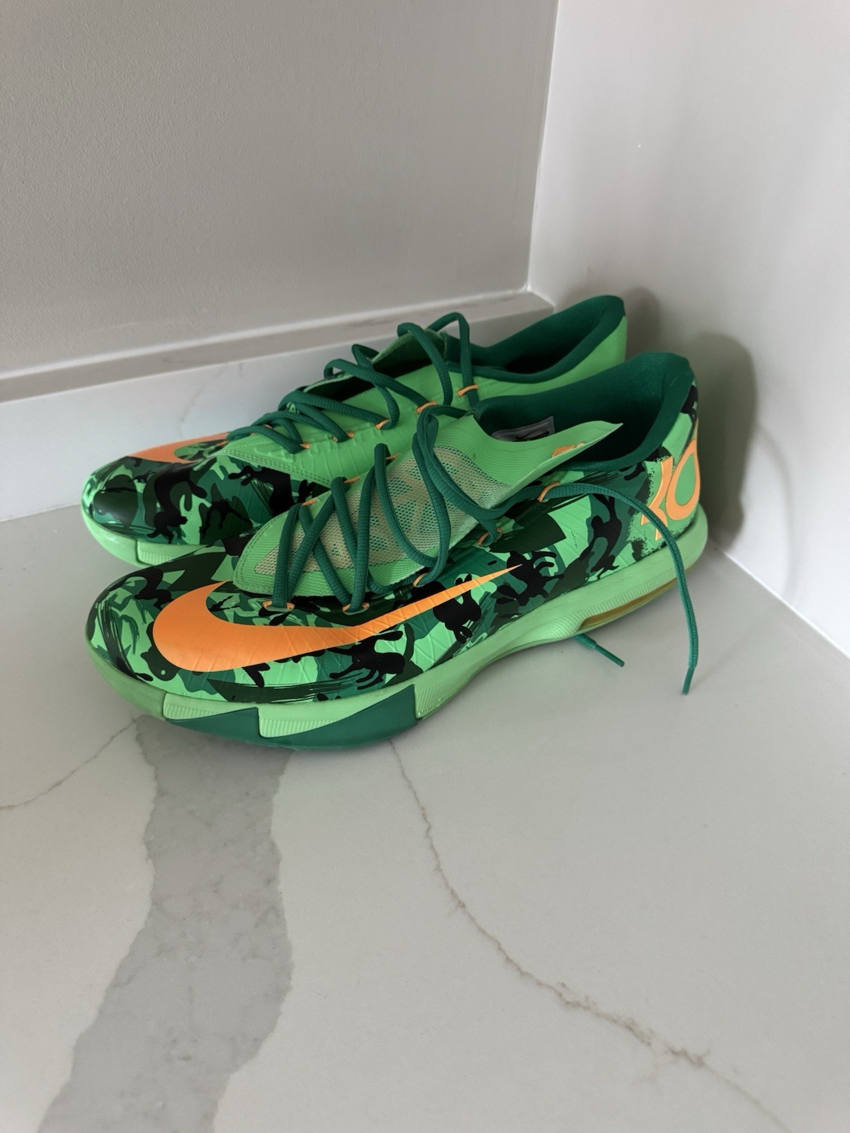 size 15 Nike KD Easter Green Camouflage Men’s Sneakers