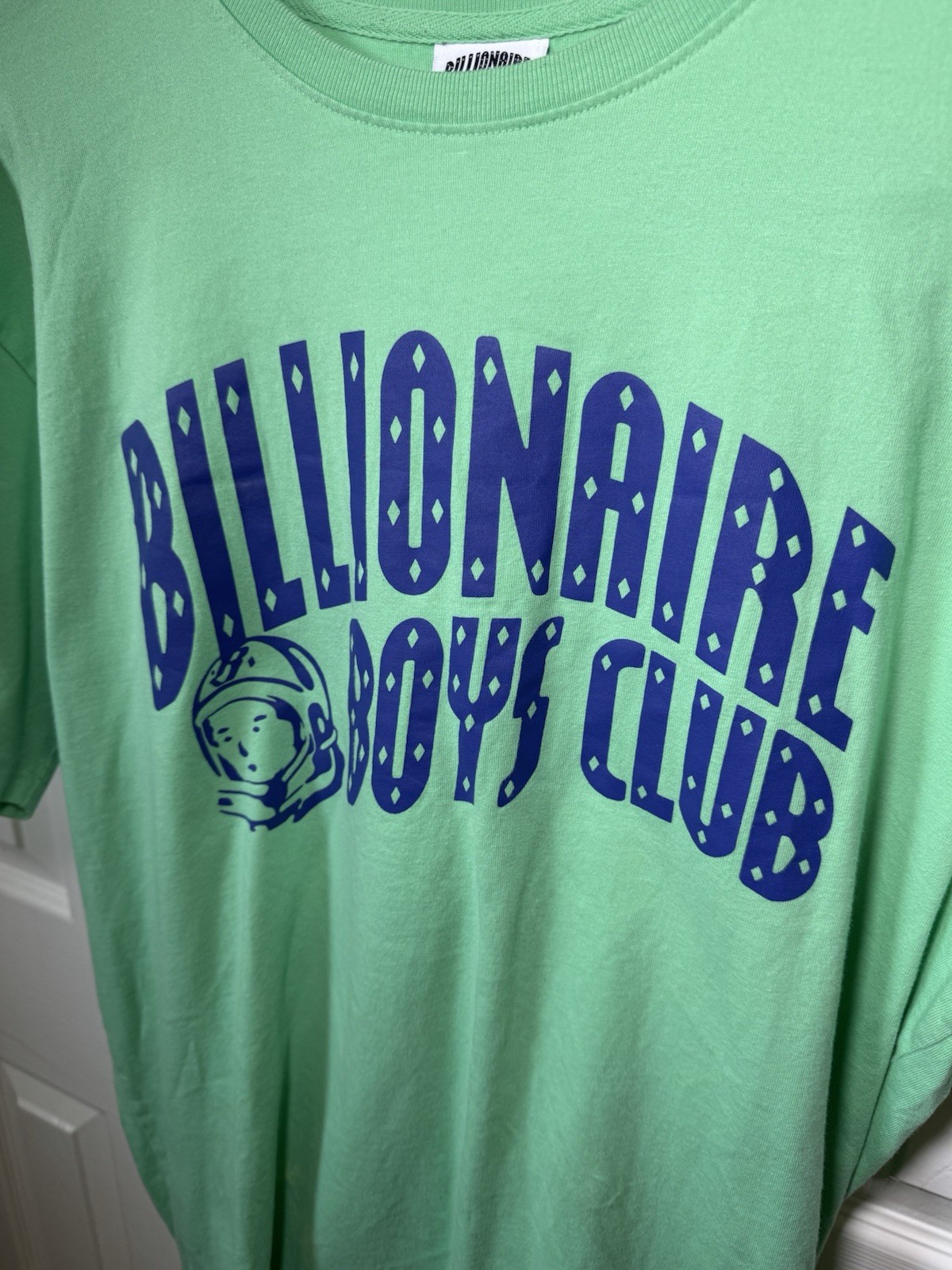 Billionaire Boys Club Teal Green And Blue Logo Spaceman Shirt Size XL – SEE PICS