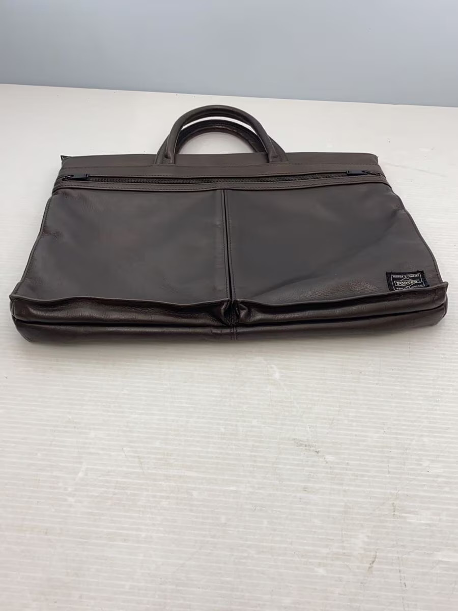 PORTER Briefcase Leather BRW Solid 022 03788