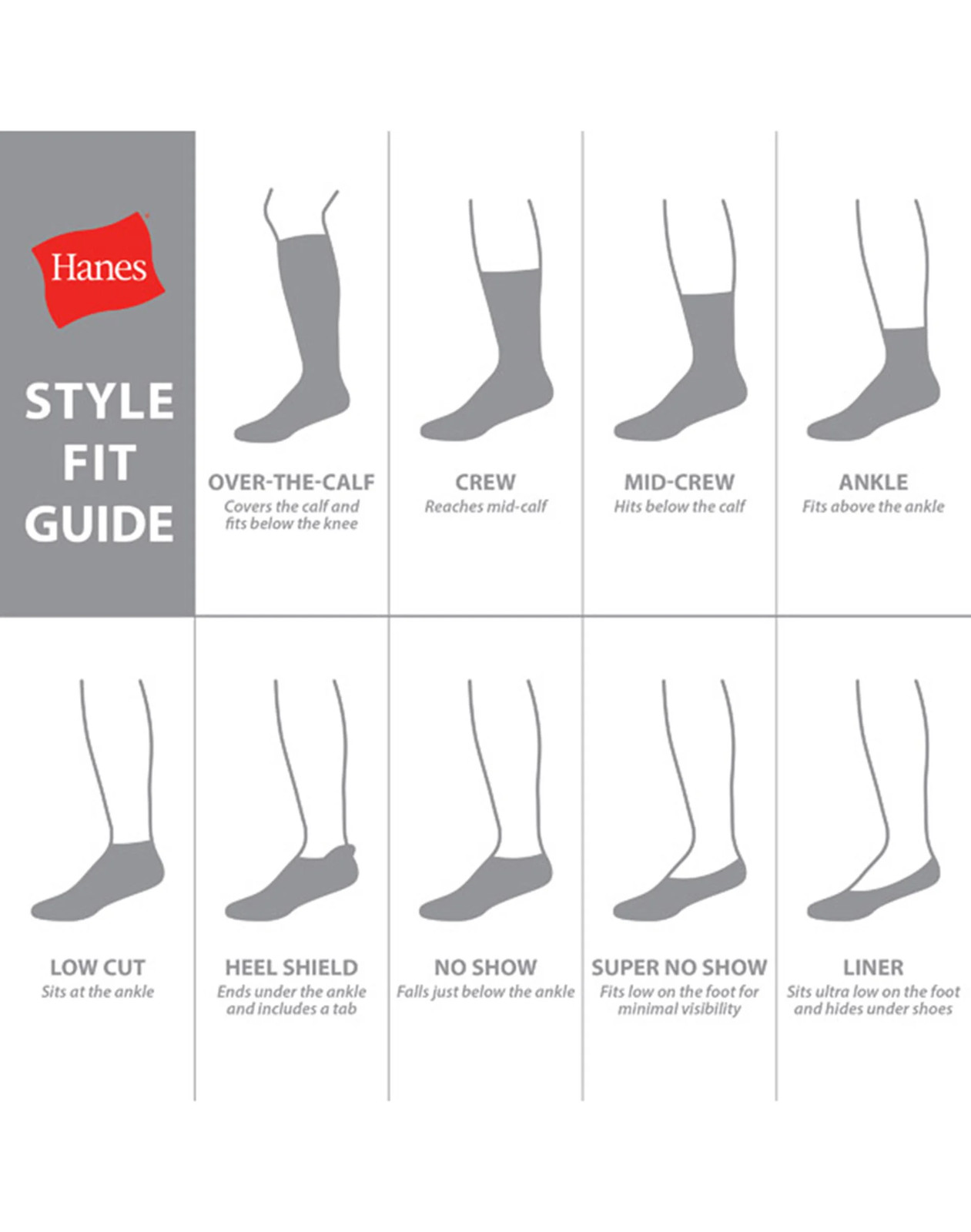 Hanes No Show Socks Boys Cushioned Comfort Toe EZ Sort Wicking White Grey s-l