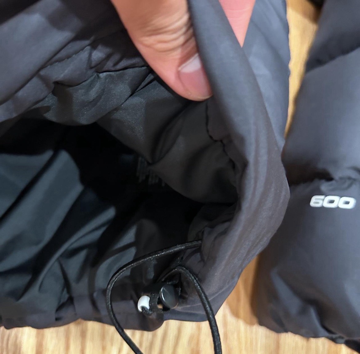 The North Face 600 Black Grey Puffer Jacket