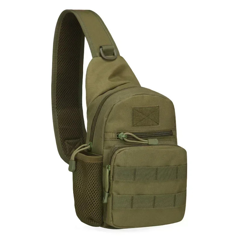Tactical Shoulder Bag Nylon Molle Chest Sling Backpack Men Outdoor Hiking Campin