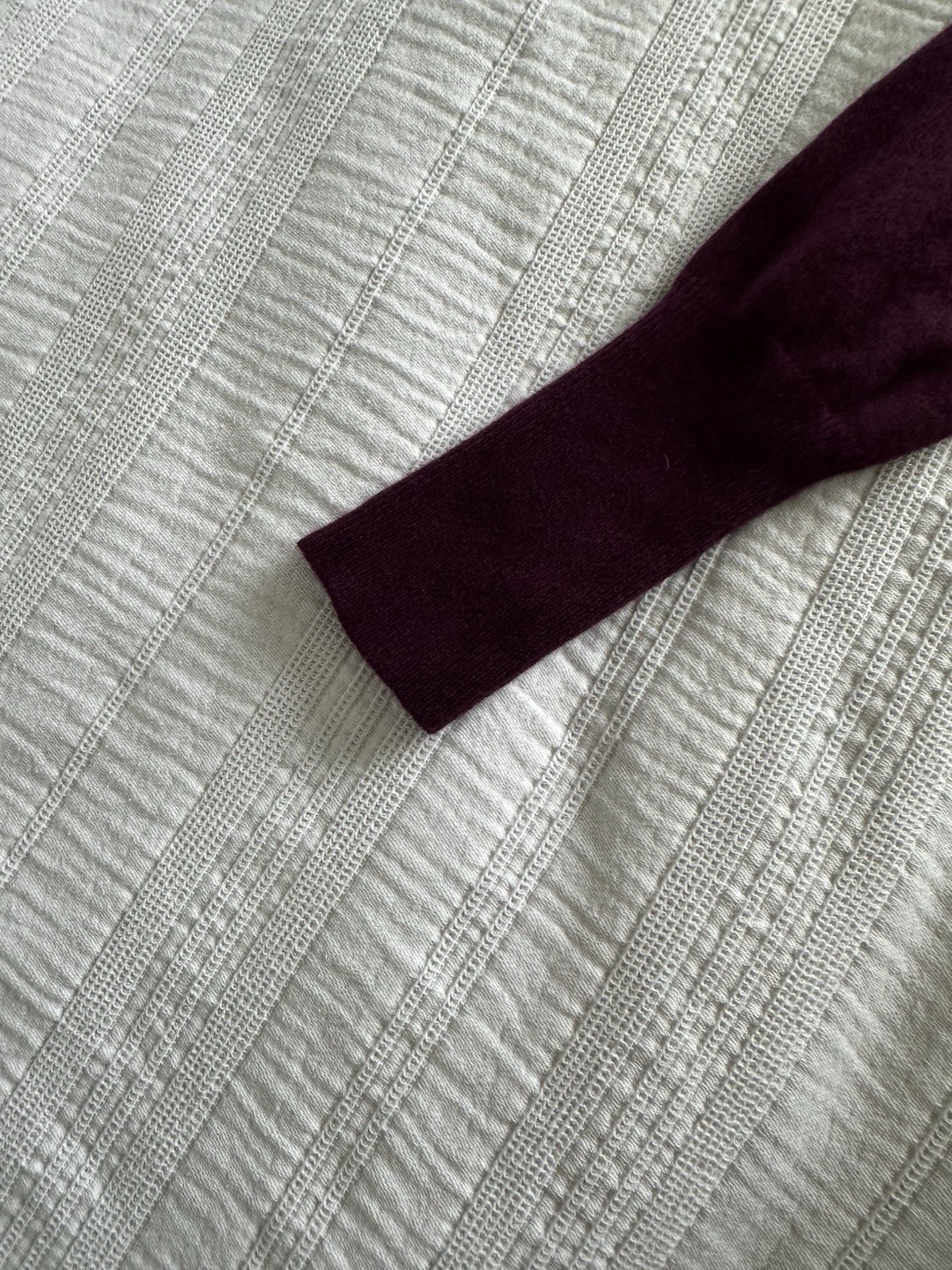 Jaeger Plum Purple Long Sleeve Knit Jumper Dress Size S 90% Wool 10% Cashmere