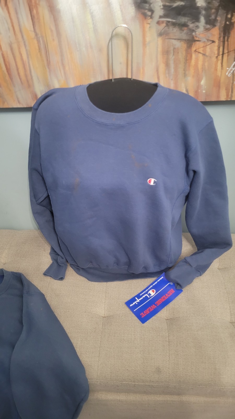 Vintage Champion Reverse Weave Small Made in USA Crewneck Sweatshirt 80s NOS…