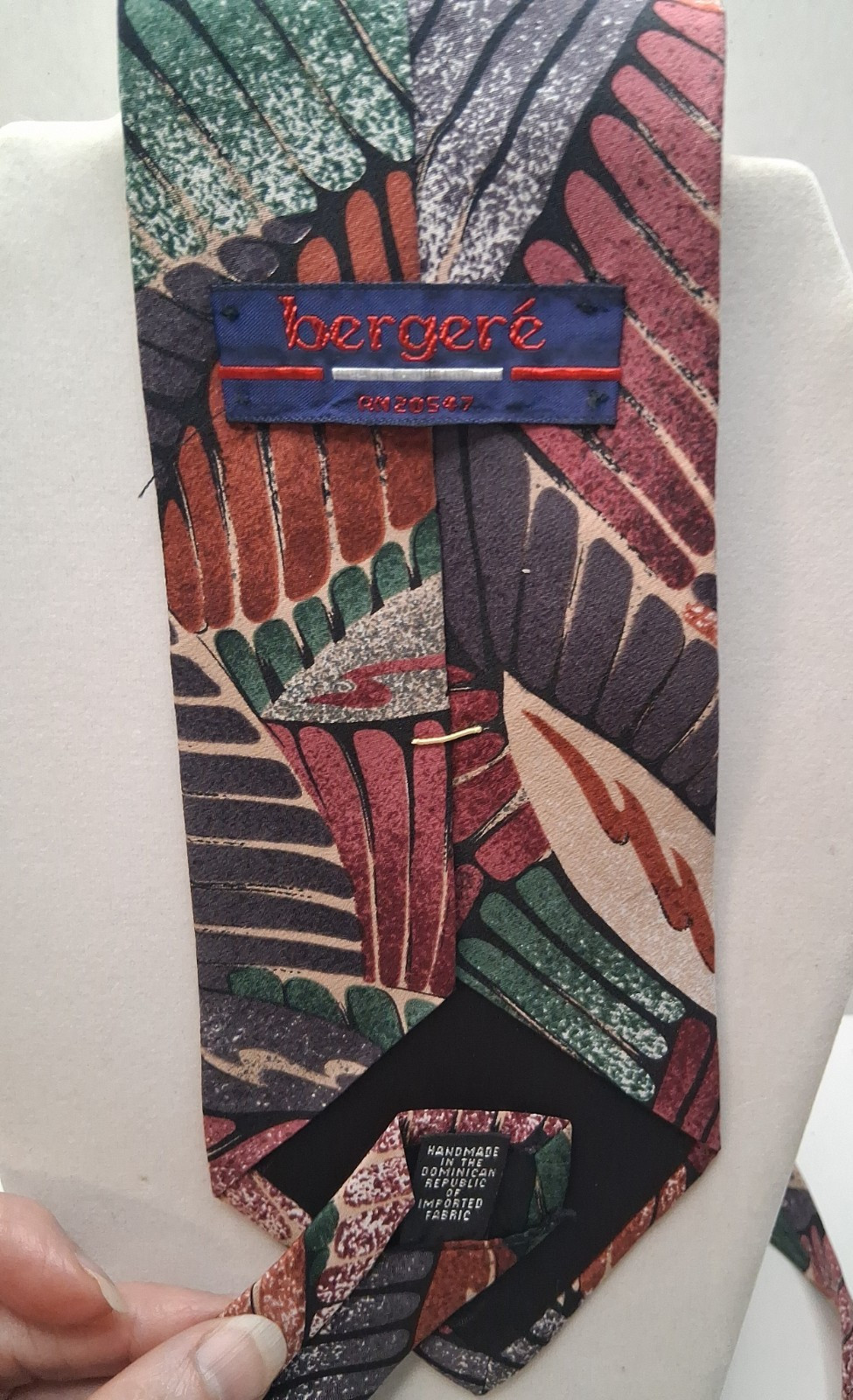 Lot of 3 Botanical Leaf Neckties Name Brands Assorted Sizes Patterns Fabric