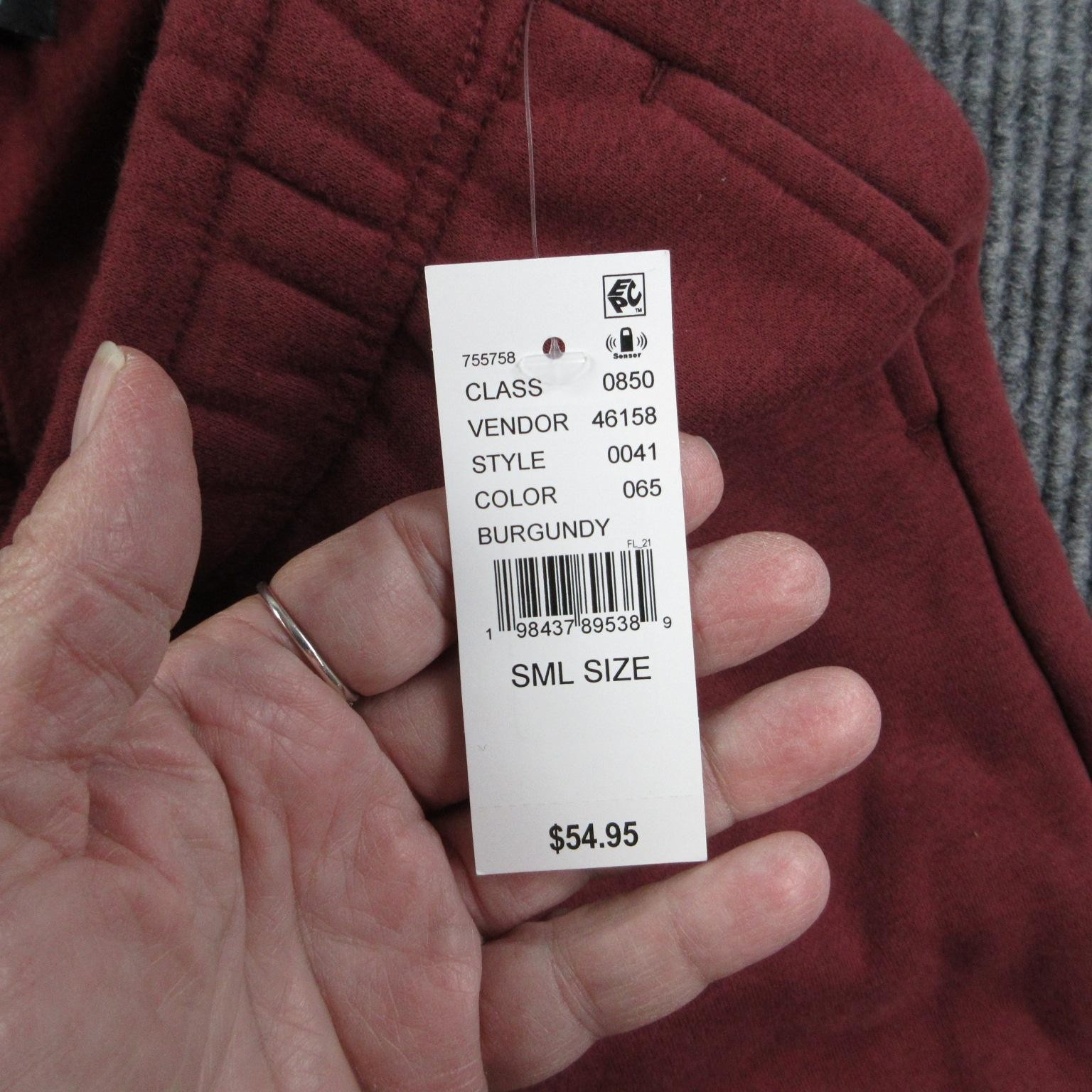 Pacsun Pants Womens S Red Flared Fleece Sweatpants Elastic Waist 28×31* NWT