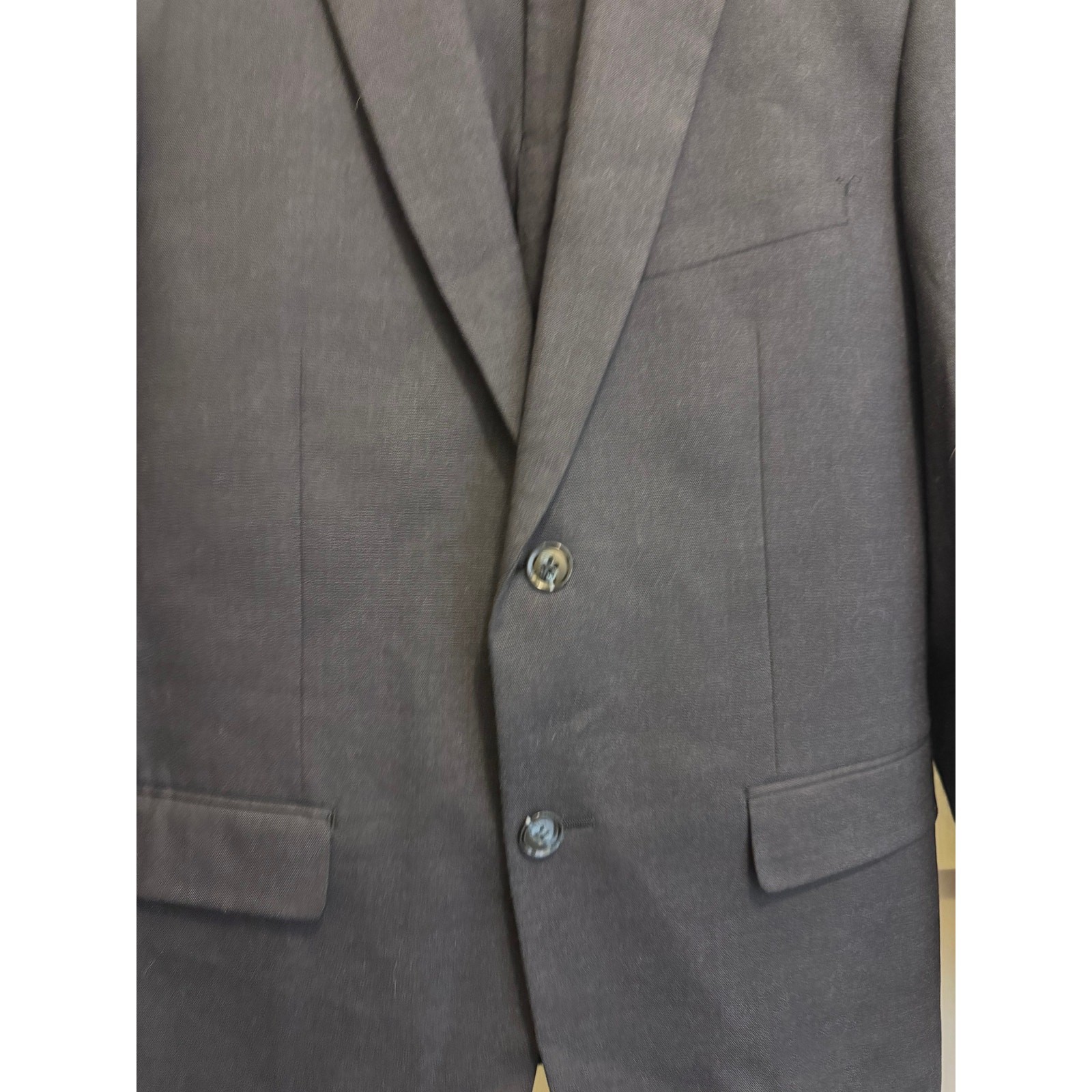 Perry Ellis Portfolio Suit Mens 40R Slim Fit Navy Blue Jacket 34×32 Pants