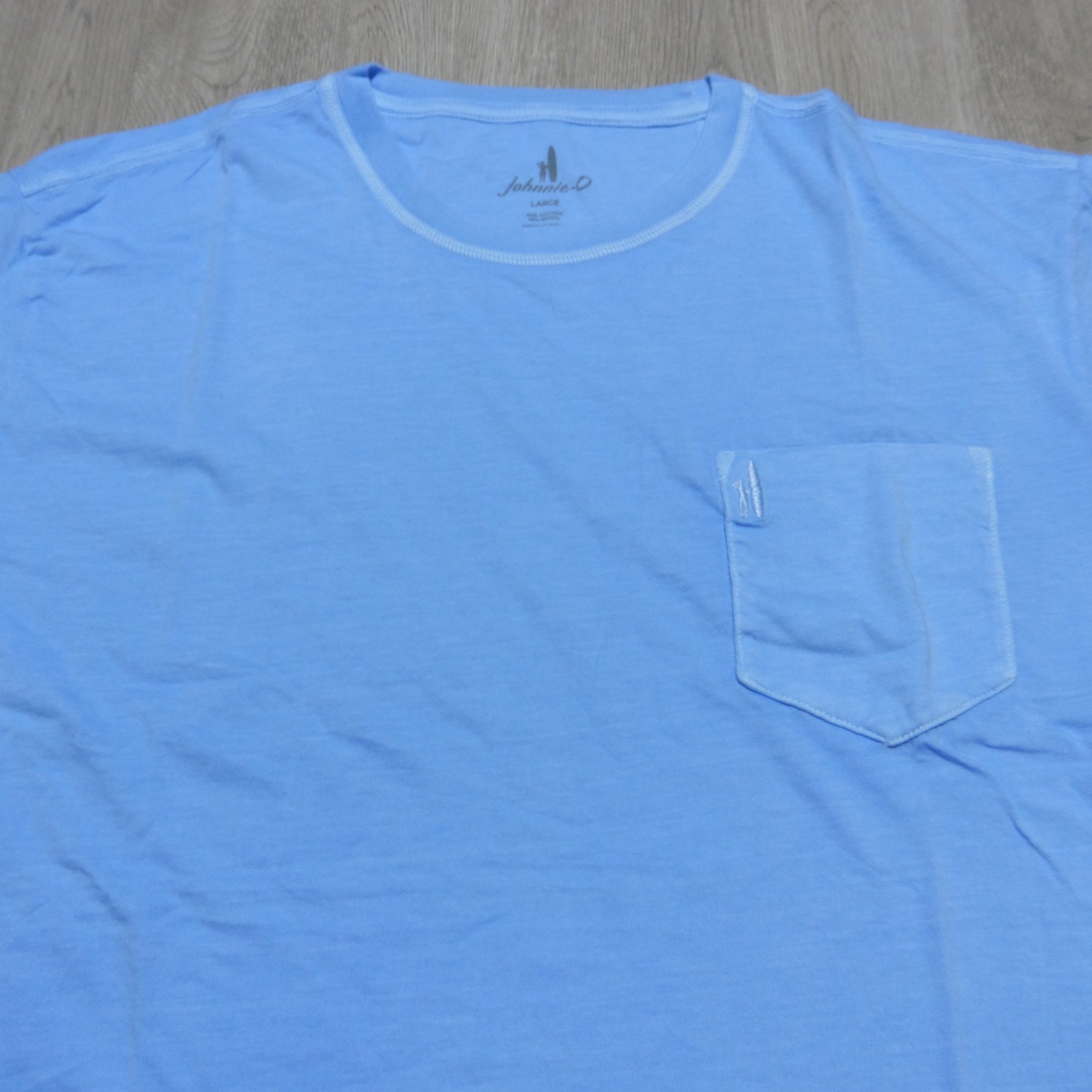 Johnnie-O Men’s Large Dale 2.0 Crewneck T-Shirt Malibu Blue Short Sleeve