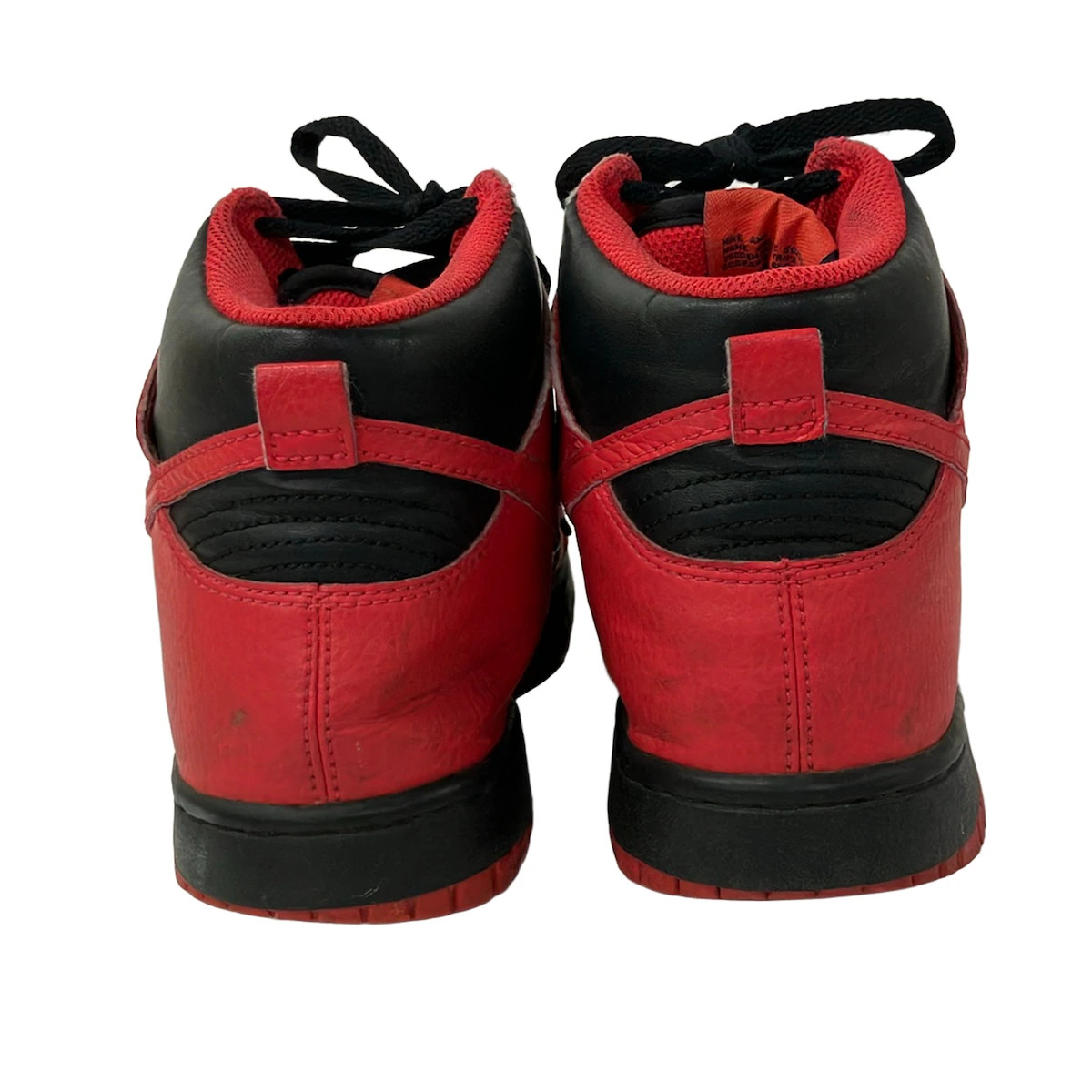 NIKE Dunk High Unclear Red Black Leather Synthetic Leather – Men’s Sneakers
