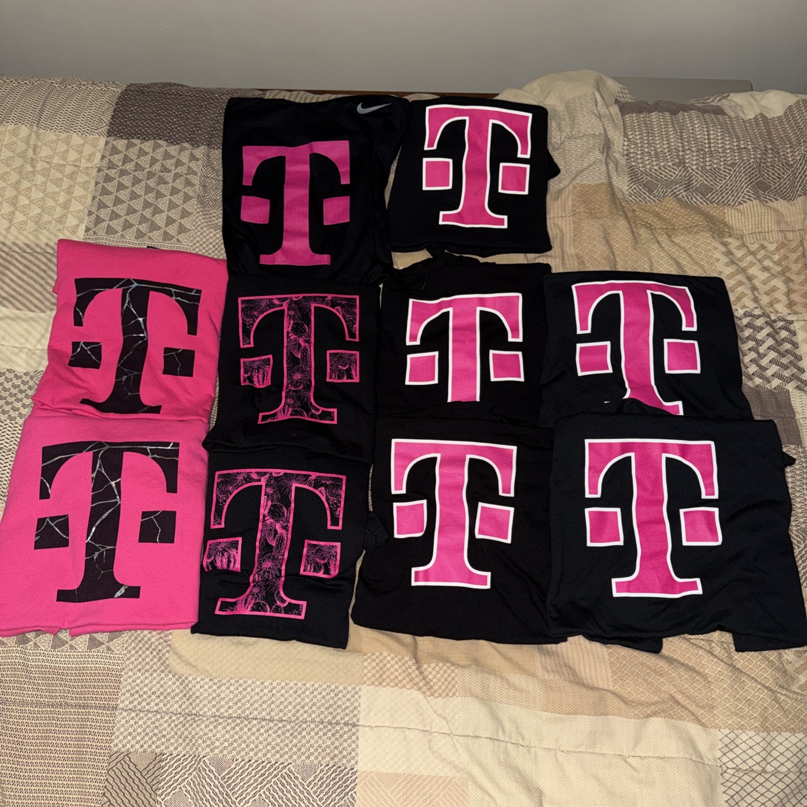 T-Mobile Lot of 10 Men’s Shirts Employee Cell Phone T-Shirt Size L
