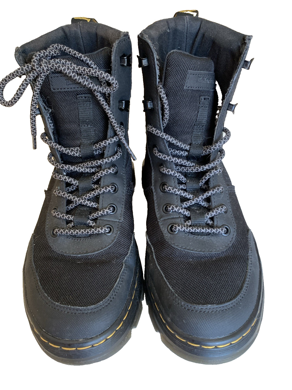 Dr Martens Black Canvas Ankle Boots, Size 39 EU – 7 men’s /8 women’s, EUC