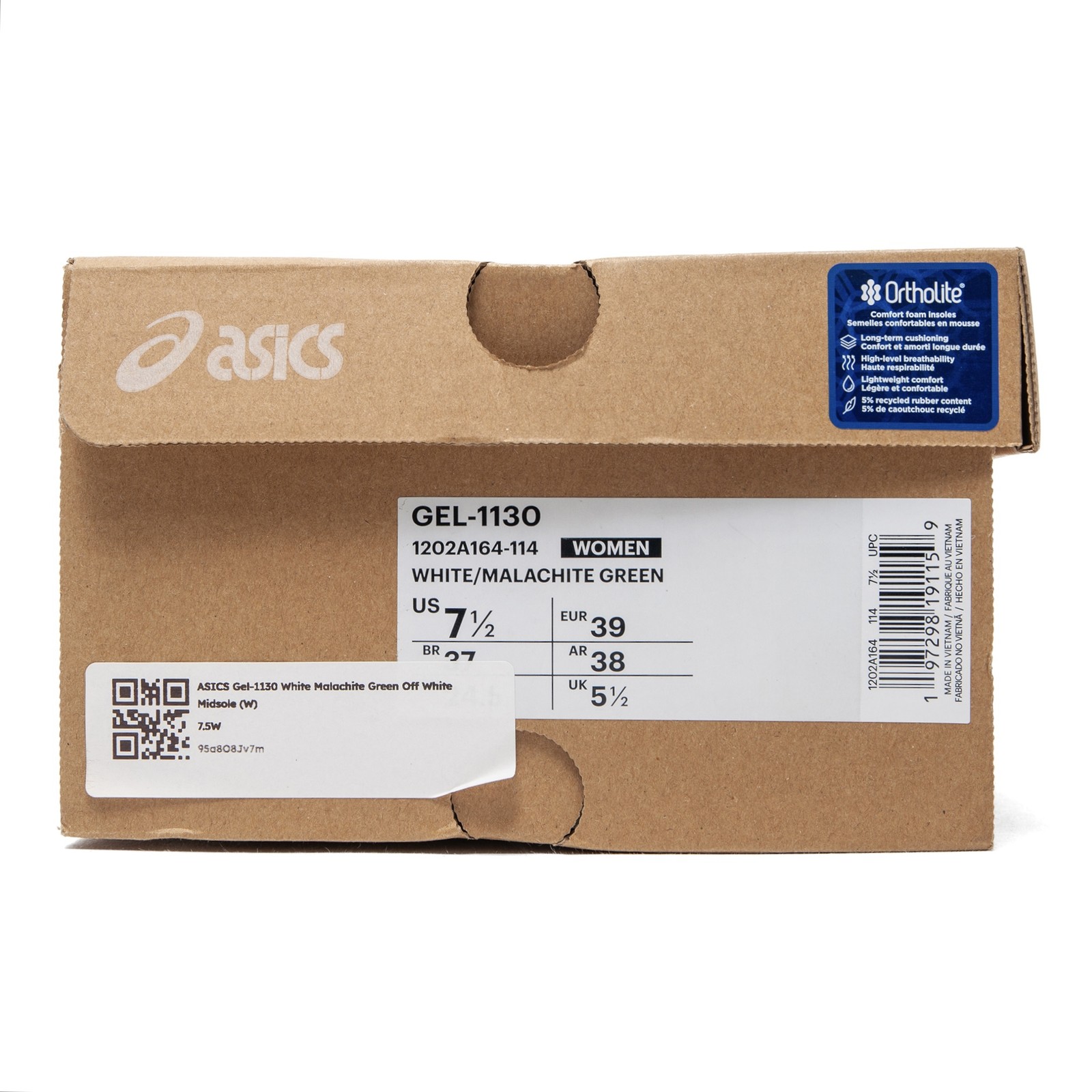 ASICS Gel-1130 White Malachite Green Off White Midsole (W)