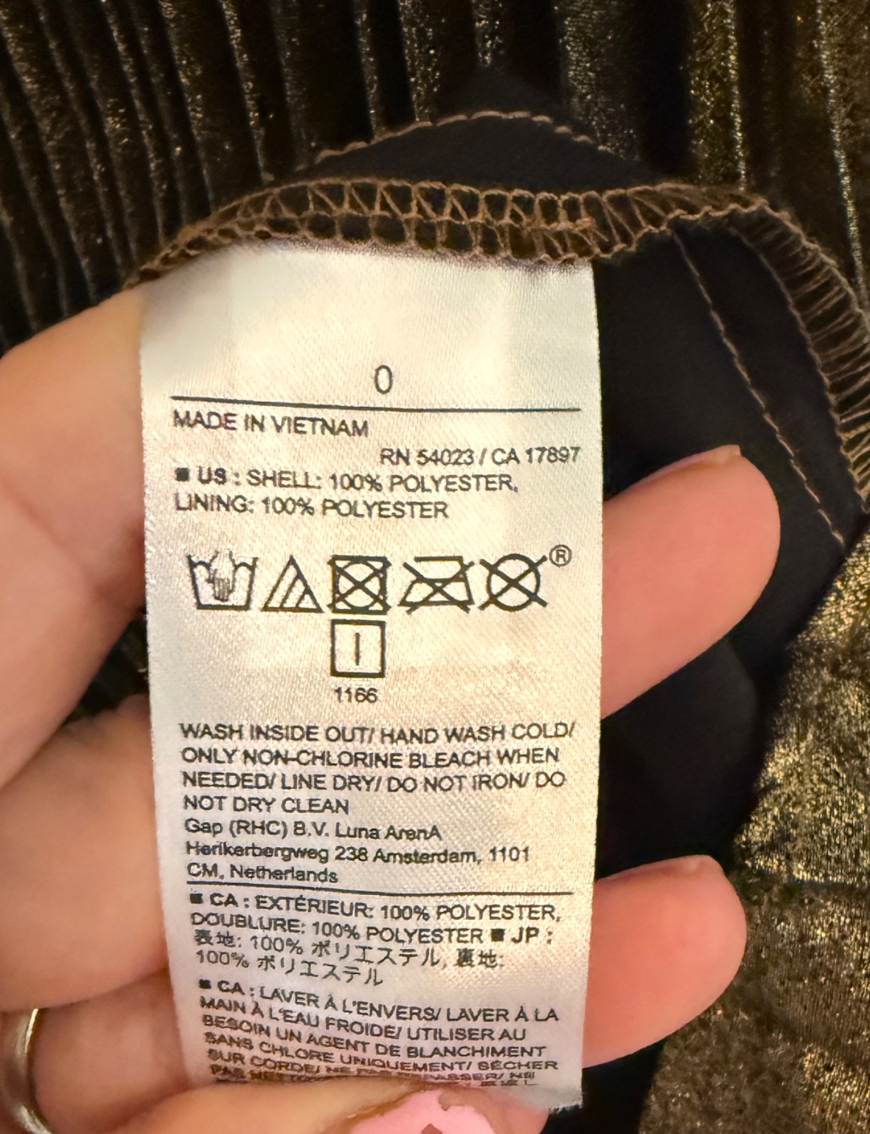 NWT Banana Republic | Size 0 | Halter Dress Gold and Brown Metallic