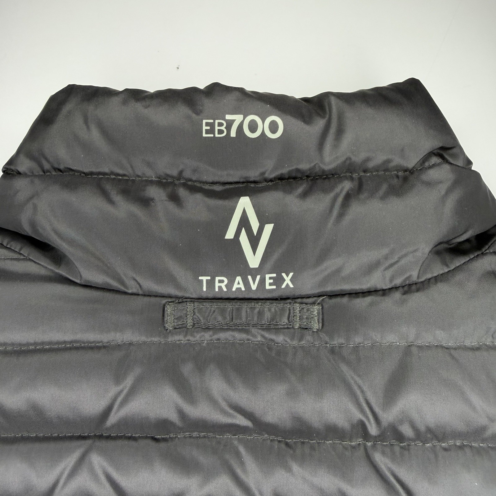 Eddie Bauer Vest Mens Medium Gray Puffer EB700 Down Full Zip