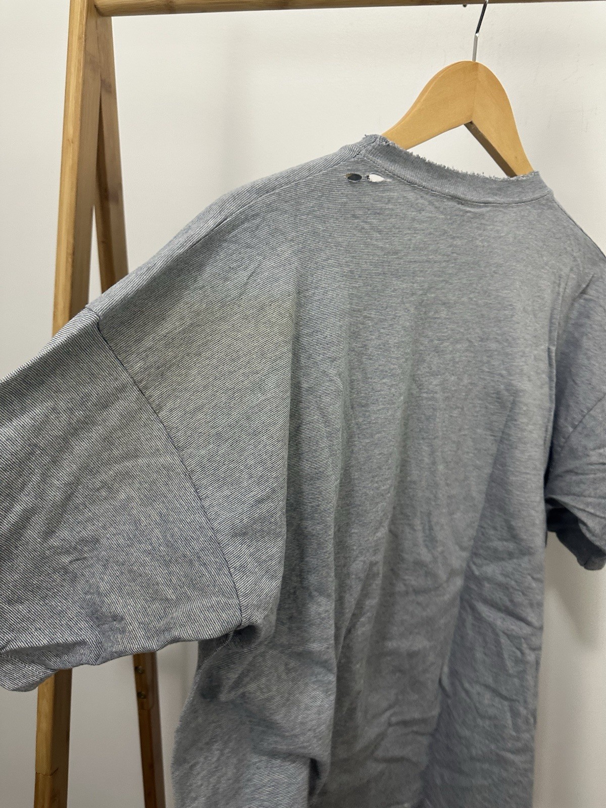VTG 90s Cal Cru Worn Down Distressed Thrashed Thin Striped T-Shirt Size XL USA