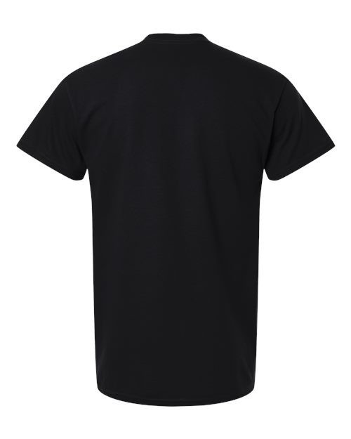Gildan (6-pack) Black Solid Heavy Cotton Short Sleeve Blank T-Shirt XL