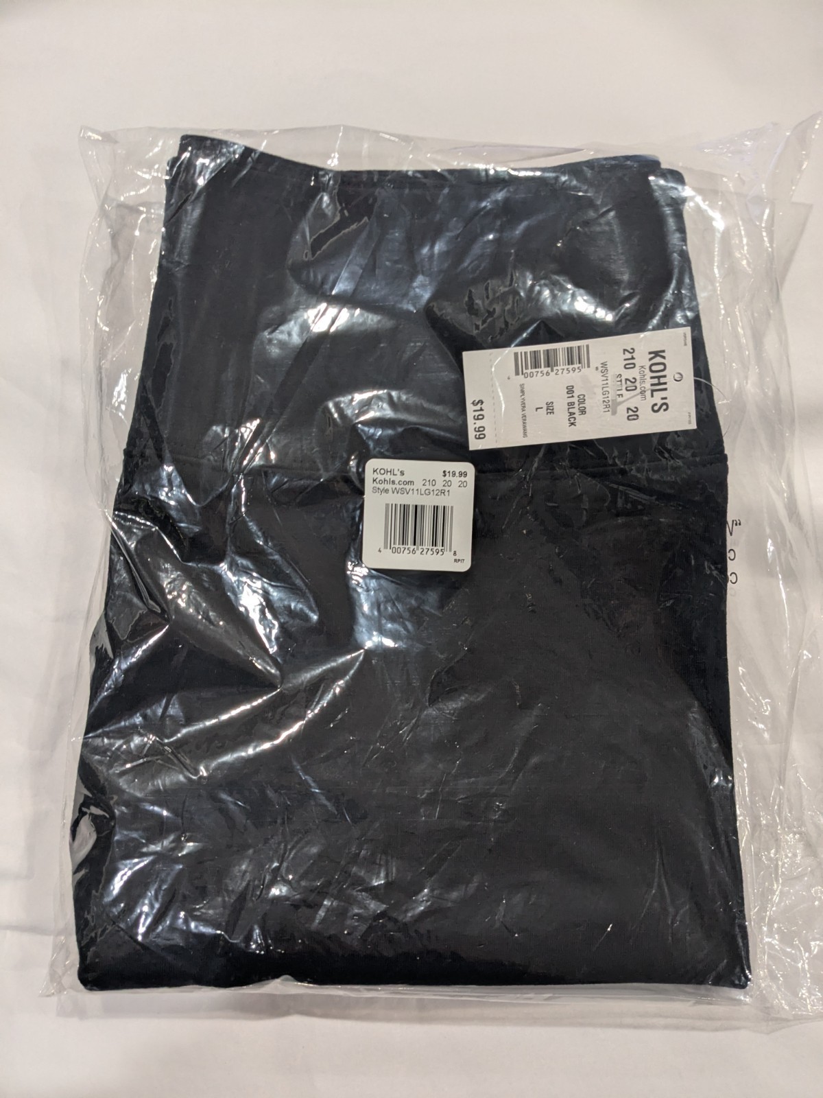 Simply Vera Vera Wang Women’s Black Live-In Shaping High Rise Leggings – S/M/L/X