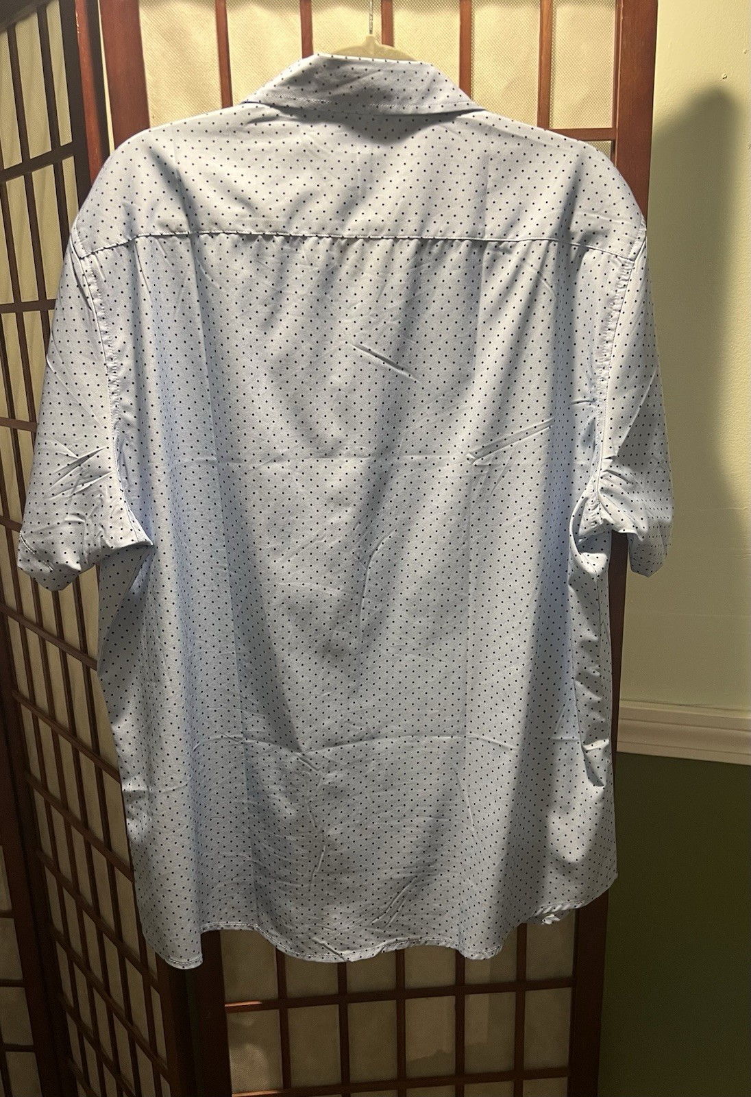 Coofandy Men’s Short Sleeve Button Down Shirt XL Light Blue
