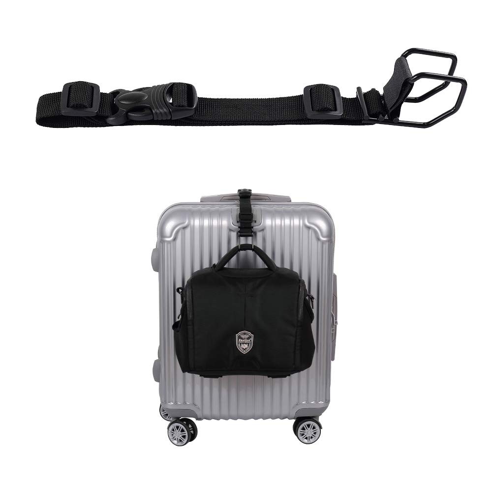 J Hook Luggage Strap Add a Bag Hook Hanger Strap, Adjustable attaches Briefca…