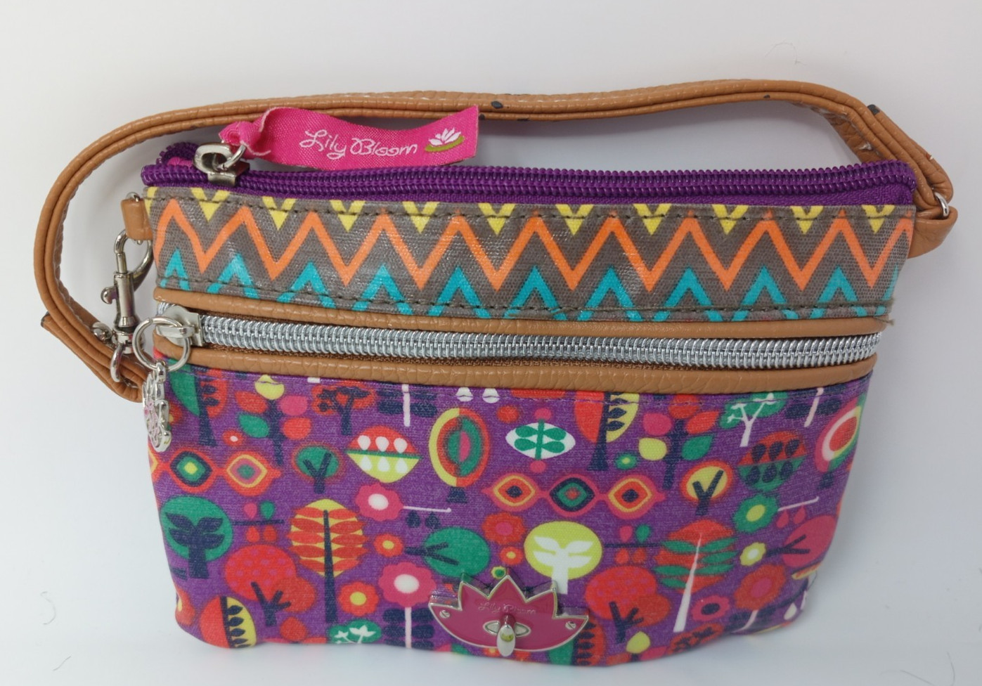 Lily Bloom Floral Wristlet Colorful Eco Friendly
