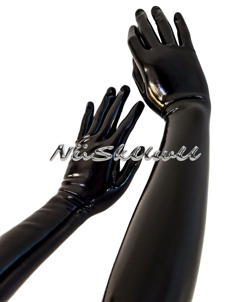 Latex Gloves: Seamless Elbow Length Cosplay Costume