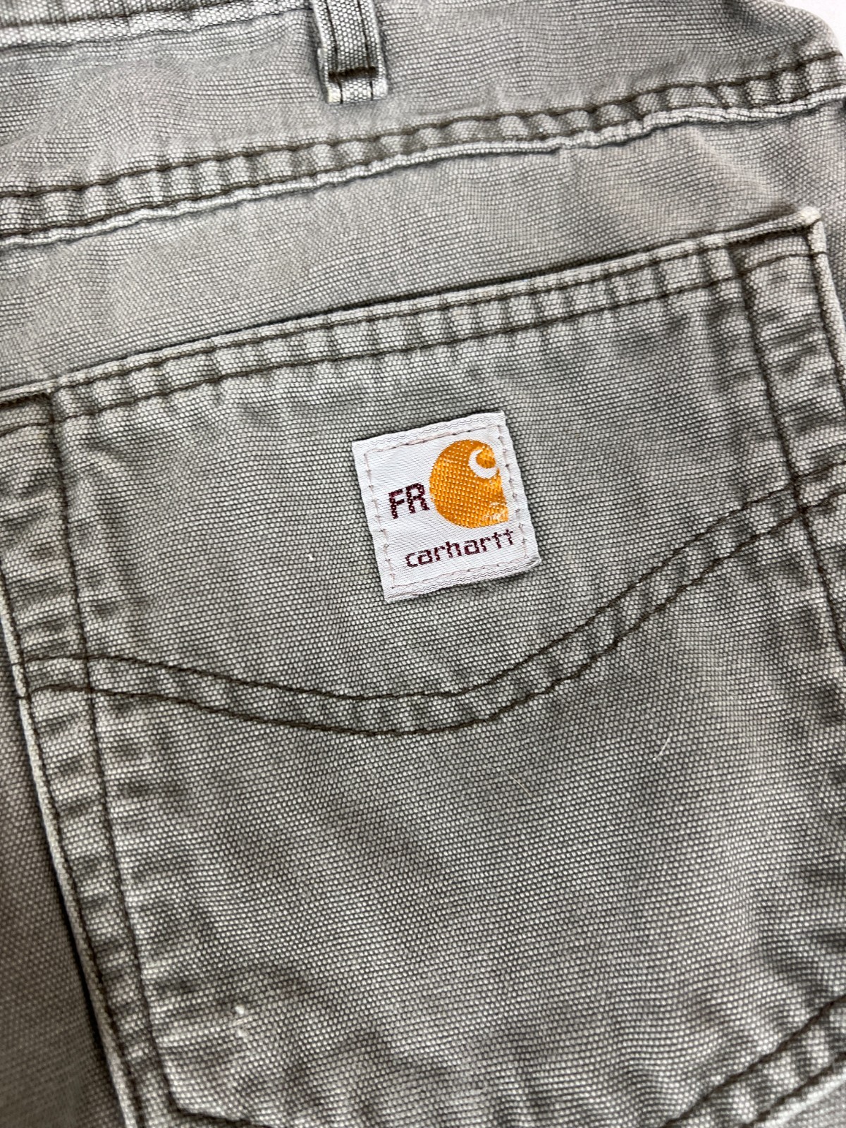 Carhartt Men 34×30 FRB159-MOSS Flame Resistant Canvas Work Pants