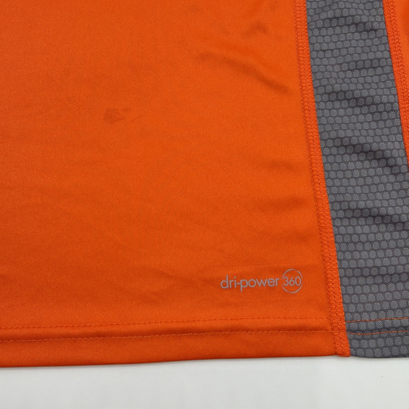 Russell Training Fit Dri-Power 360 T-shirt Men 5XL Orange & Gray Logo.#47854