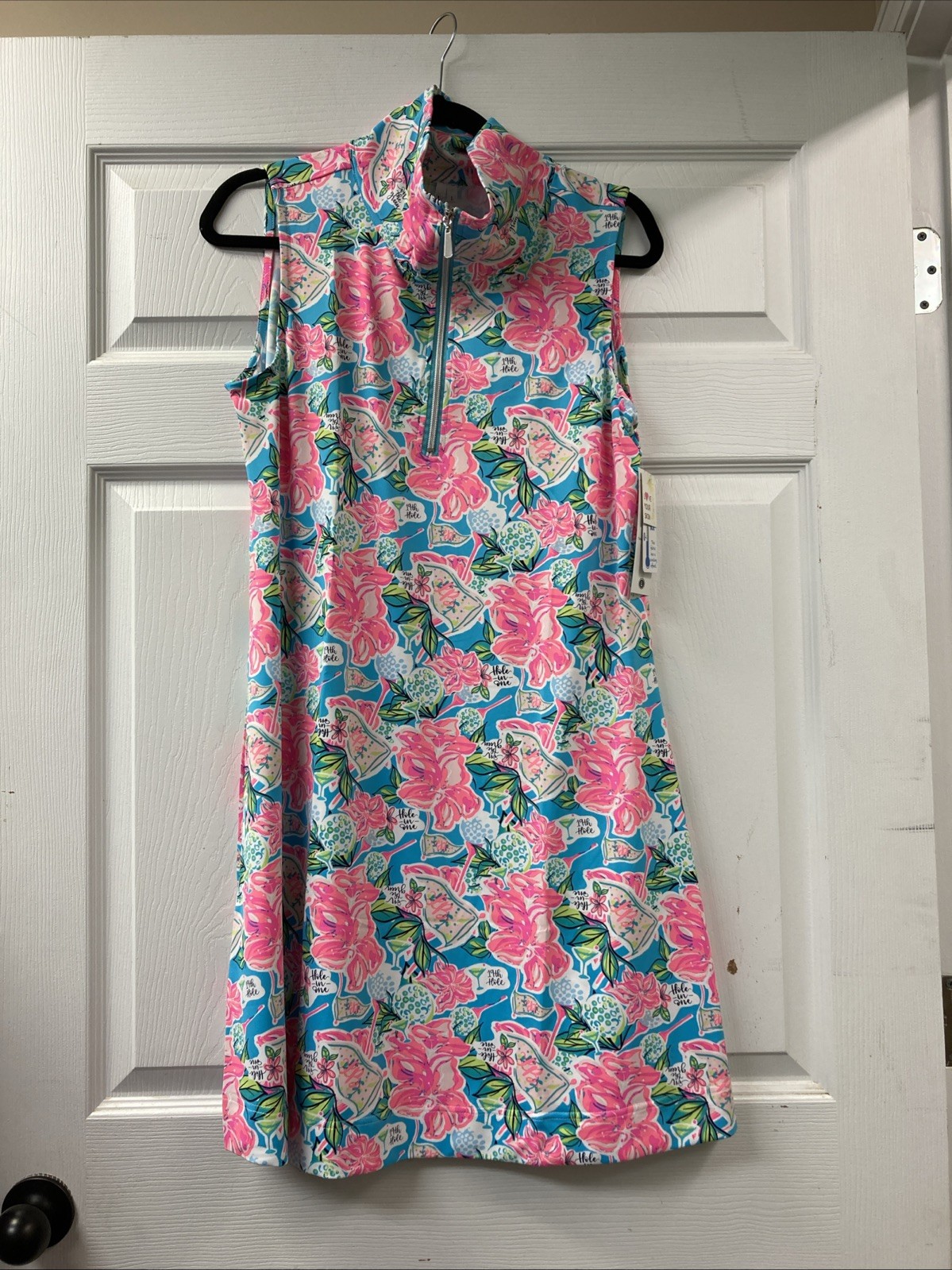 Lulu B XL Sleeveless Quarter Zip Golf Dress Upf50