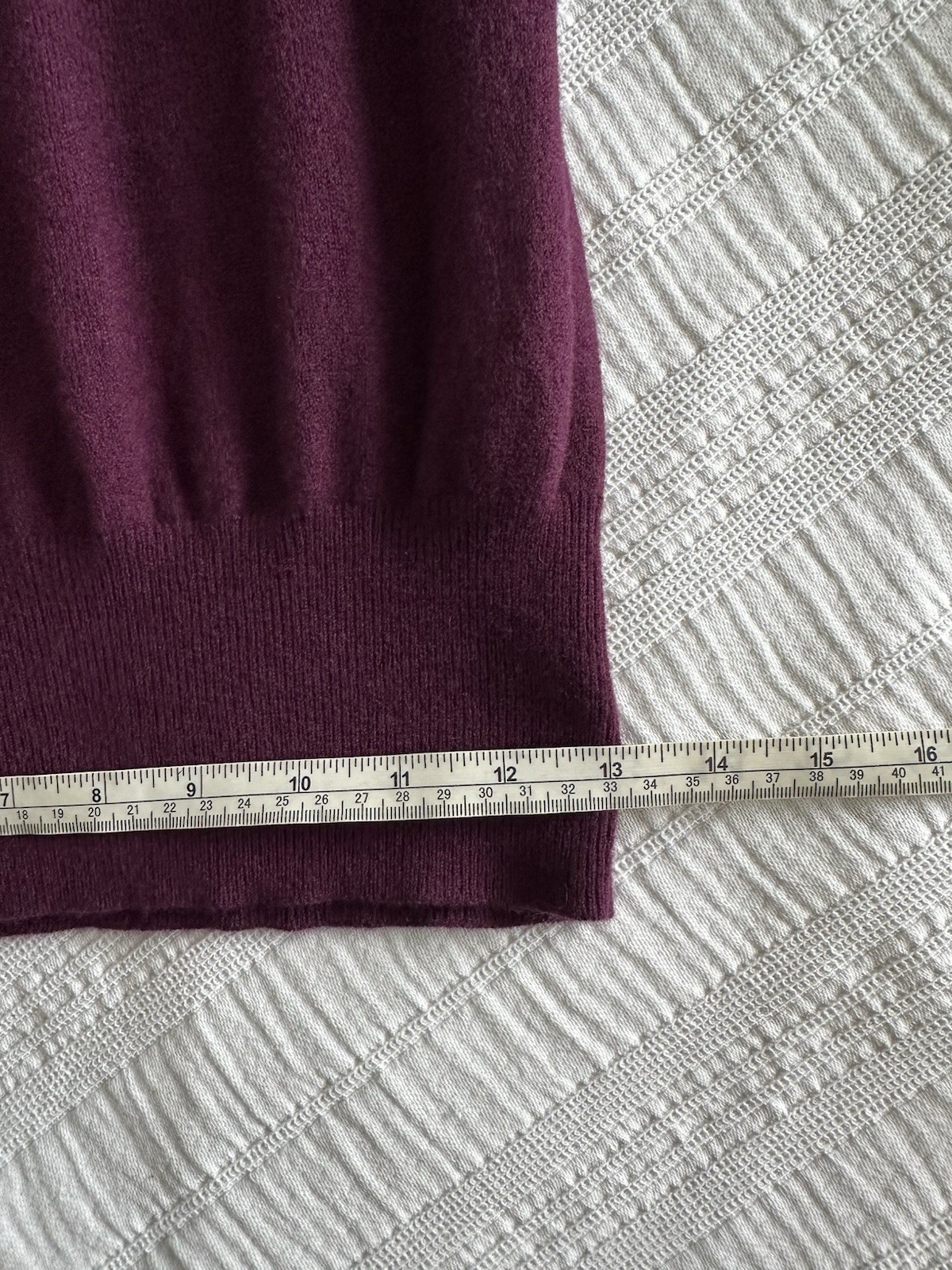 Jaeger Plum Purple Long Sleeve Knit Jumper Dress Size S 90% Wool 10% Cashmere