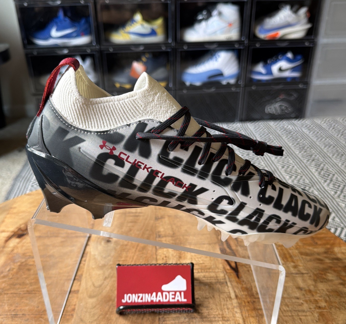 Size 11 Under Armour UA Spotlight Pro “Click Clack” Football Cleats 6006218-016