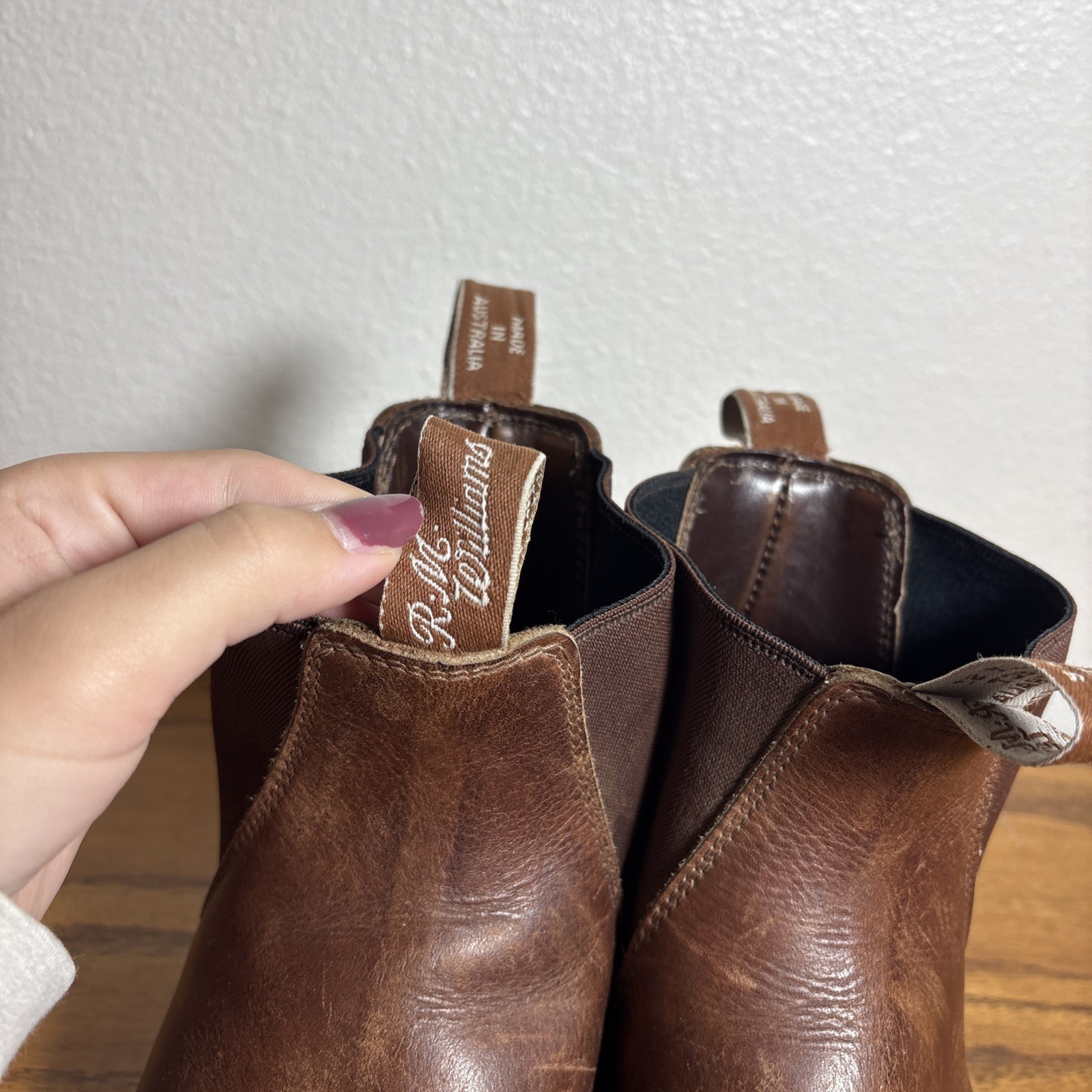 R.M. Williams Chelsea Brown Leather Pull On Boots Men’s Size US 9 / UK 8