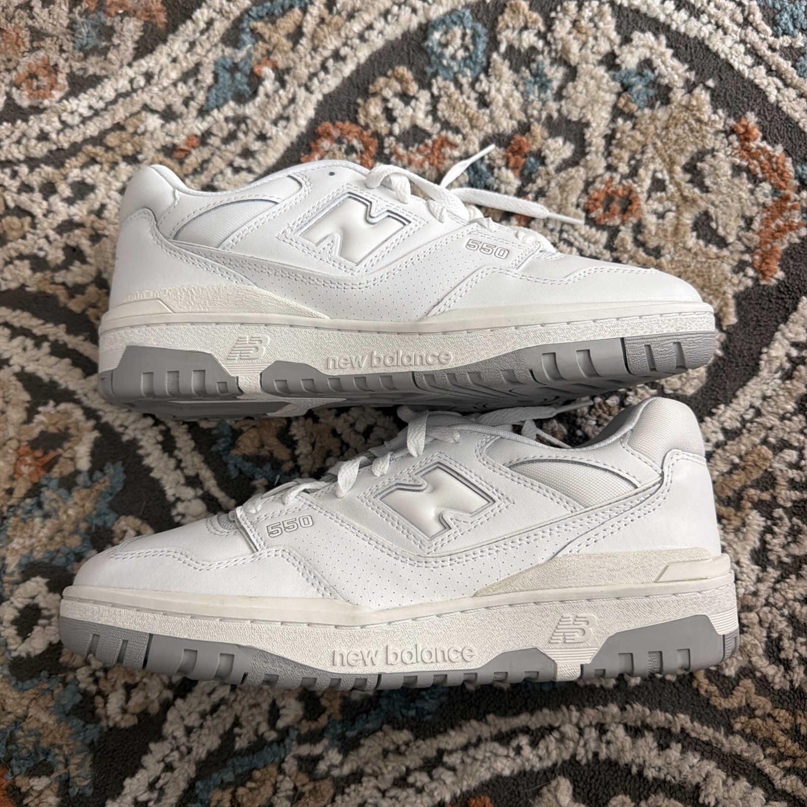 New Balance 550 Shoes ‘White Grey’ BB550PB1 Men’s size 9