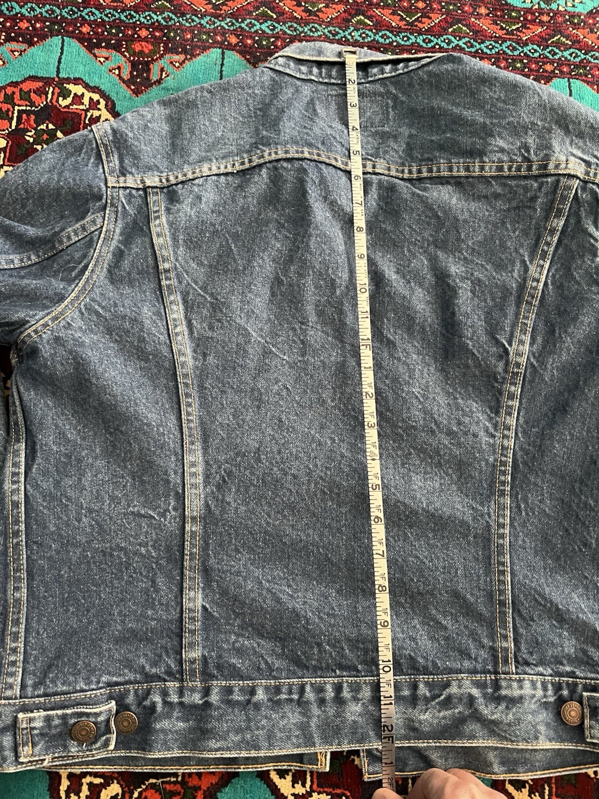 Vintage 90s Levi Type 3 Dark Wash Men’s Size Large Made In USA Denim Trucker L
