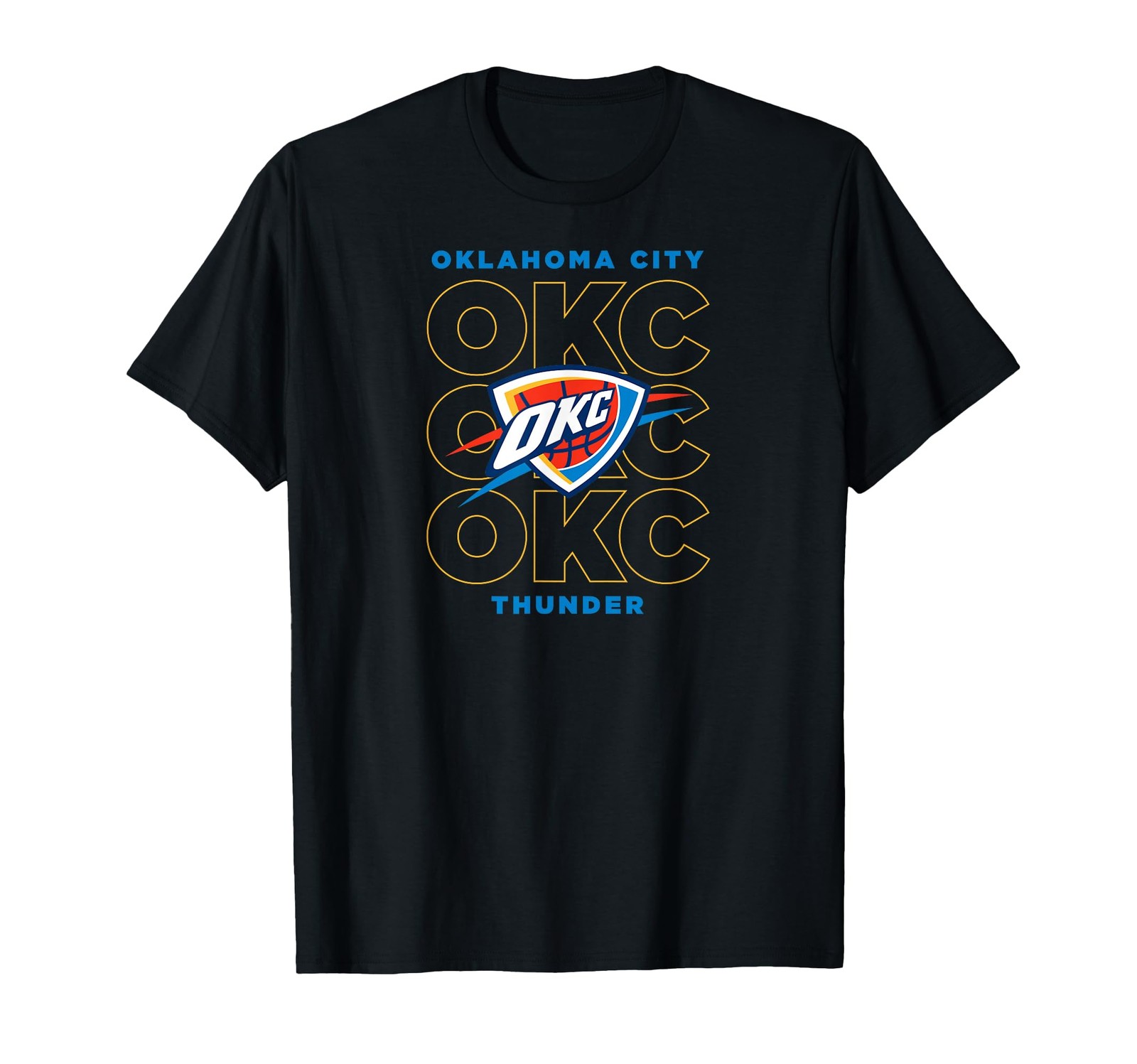 Nba – Oklahoma City Thunder Stacked City Logo T-Shirt