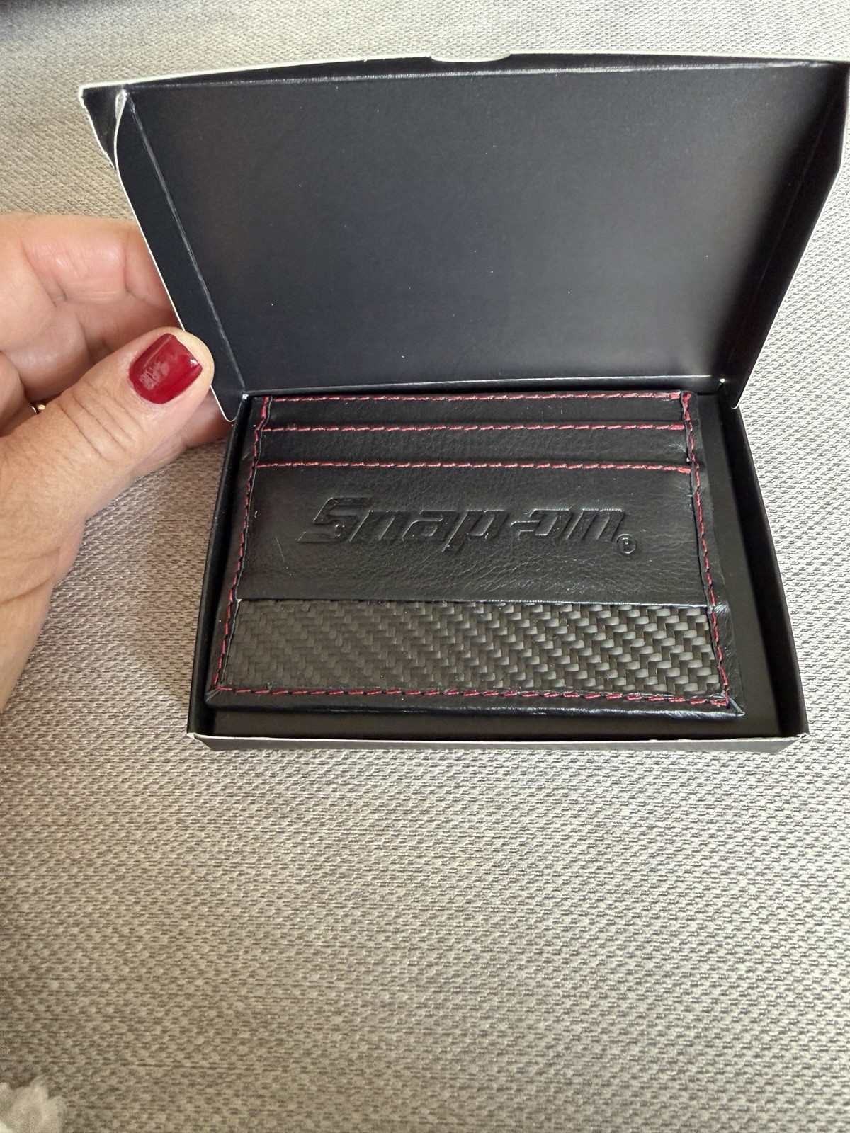 Snap-on Leather Slimline Wallet – RFID Blocking – Full Grain Leather