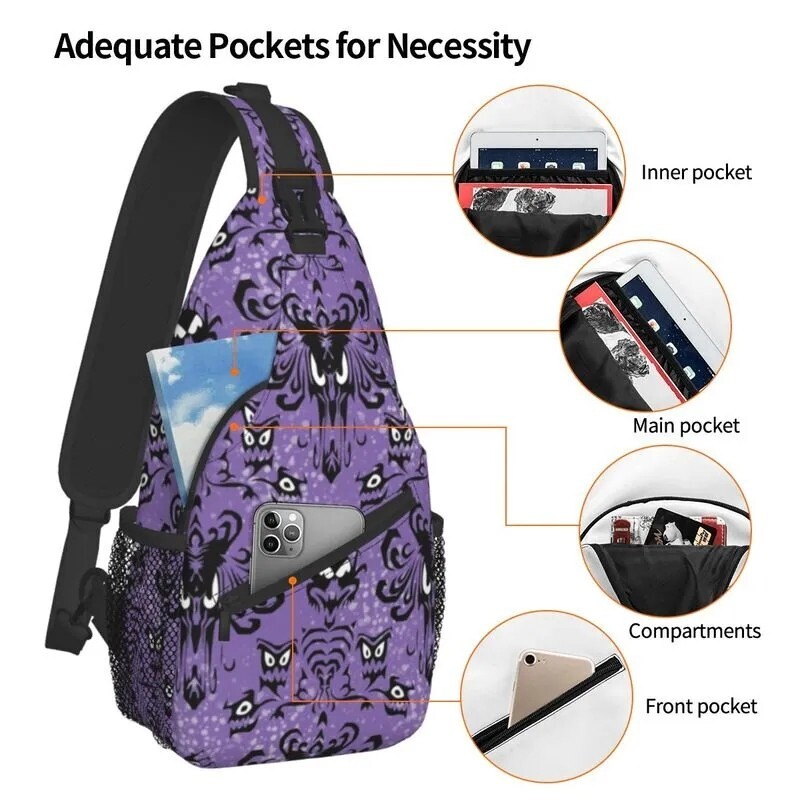 Wallpaper Pattern Haunted Mansion Sling bag NEW!