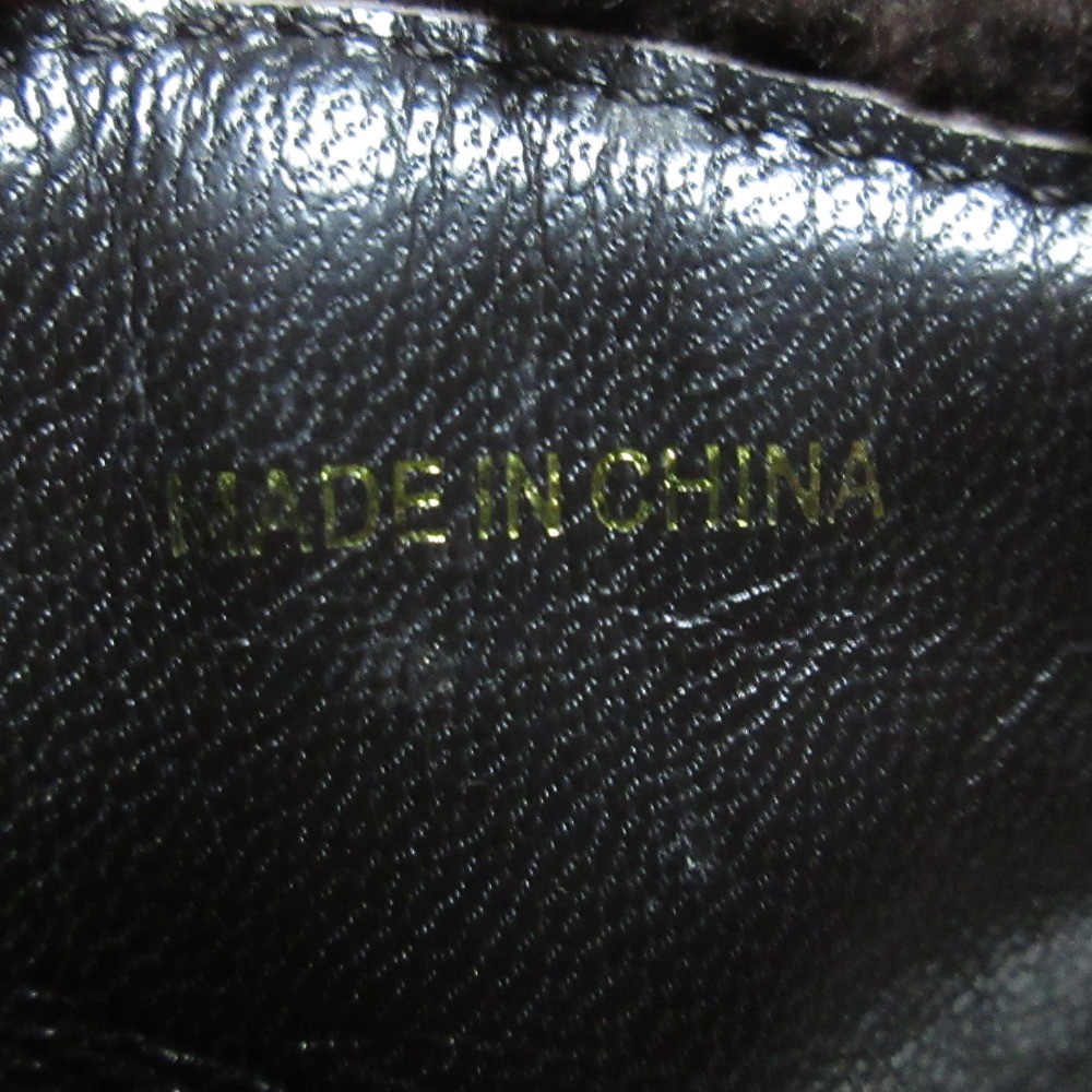 BROOKS BROTHERS Boa Chunky Heel Short Boots 9.3″” Brown Women USED