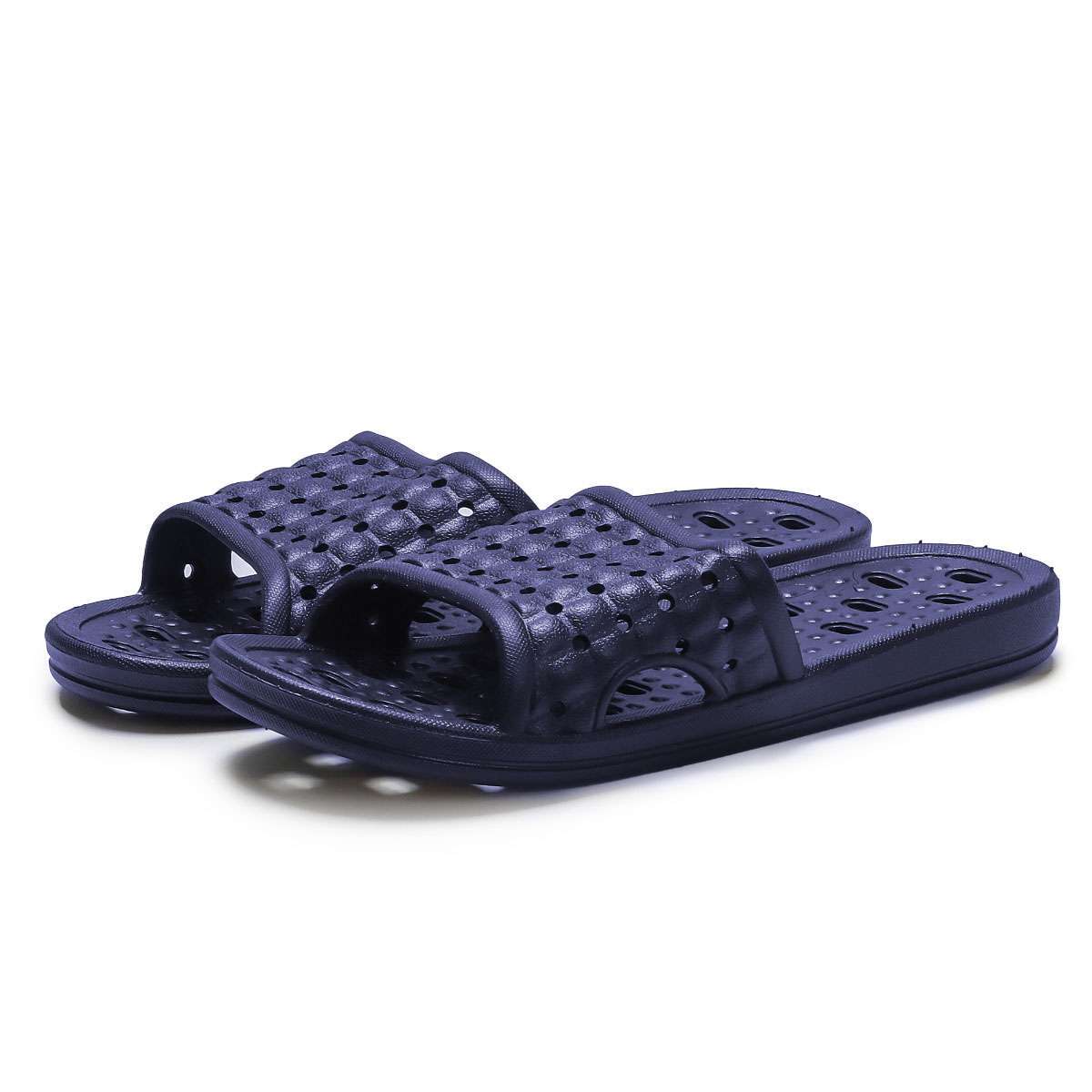 Womens Mens Slippers Bath Shower Non-Slip Bathroom Sandals Ourdoor Shoes w/Hole