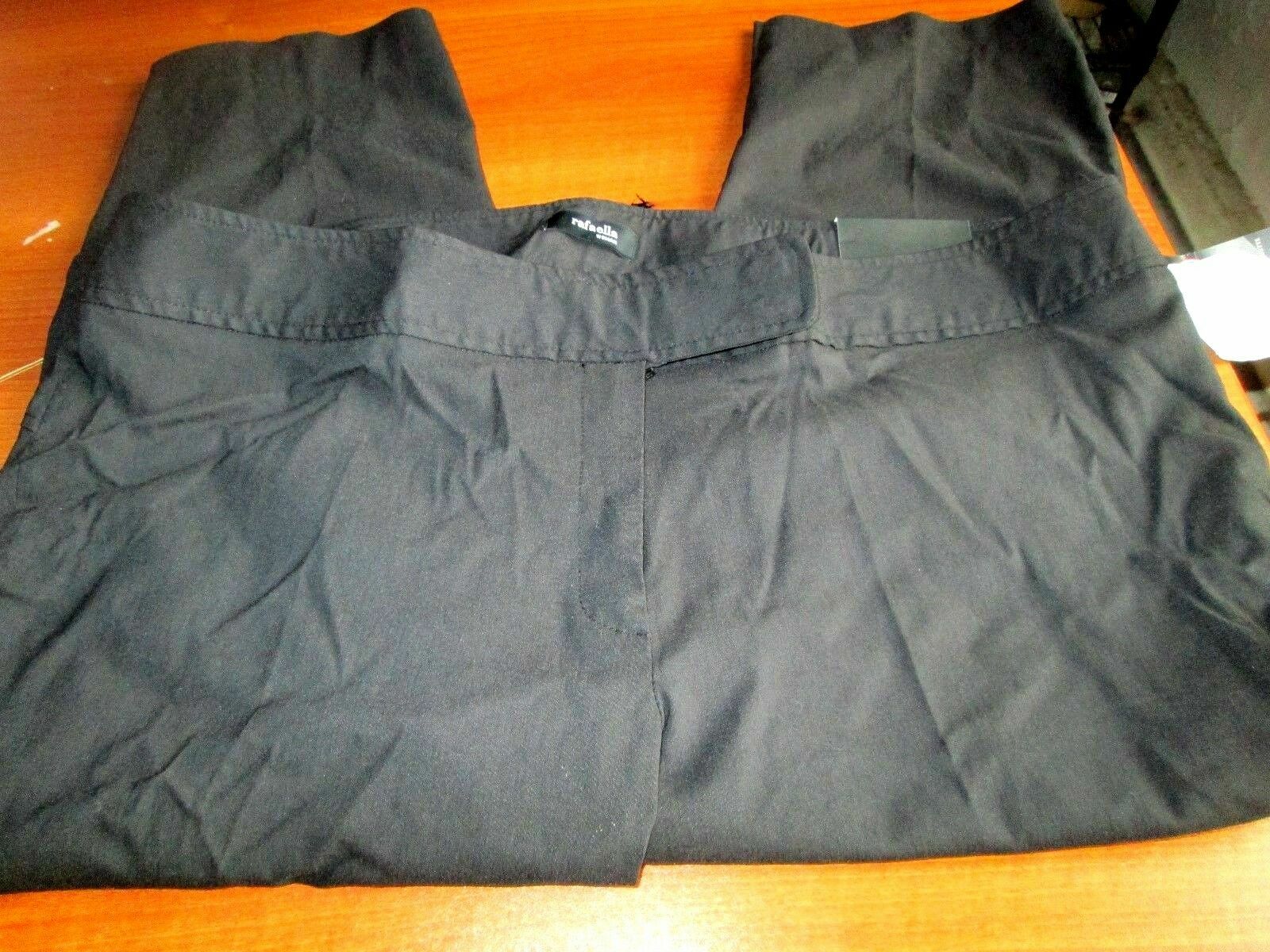 NWT $72 RAFAELLA CURVY FIT RAYON BLEND STRETCHY DRESSY CAPRI/ CROPPED PANTS 18W