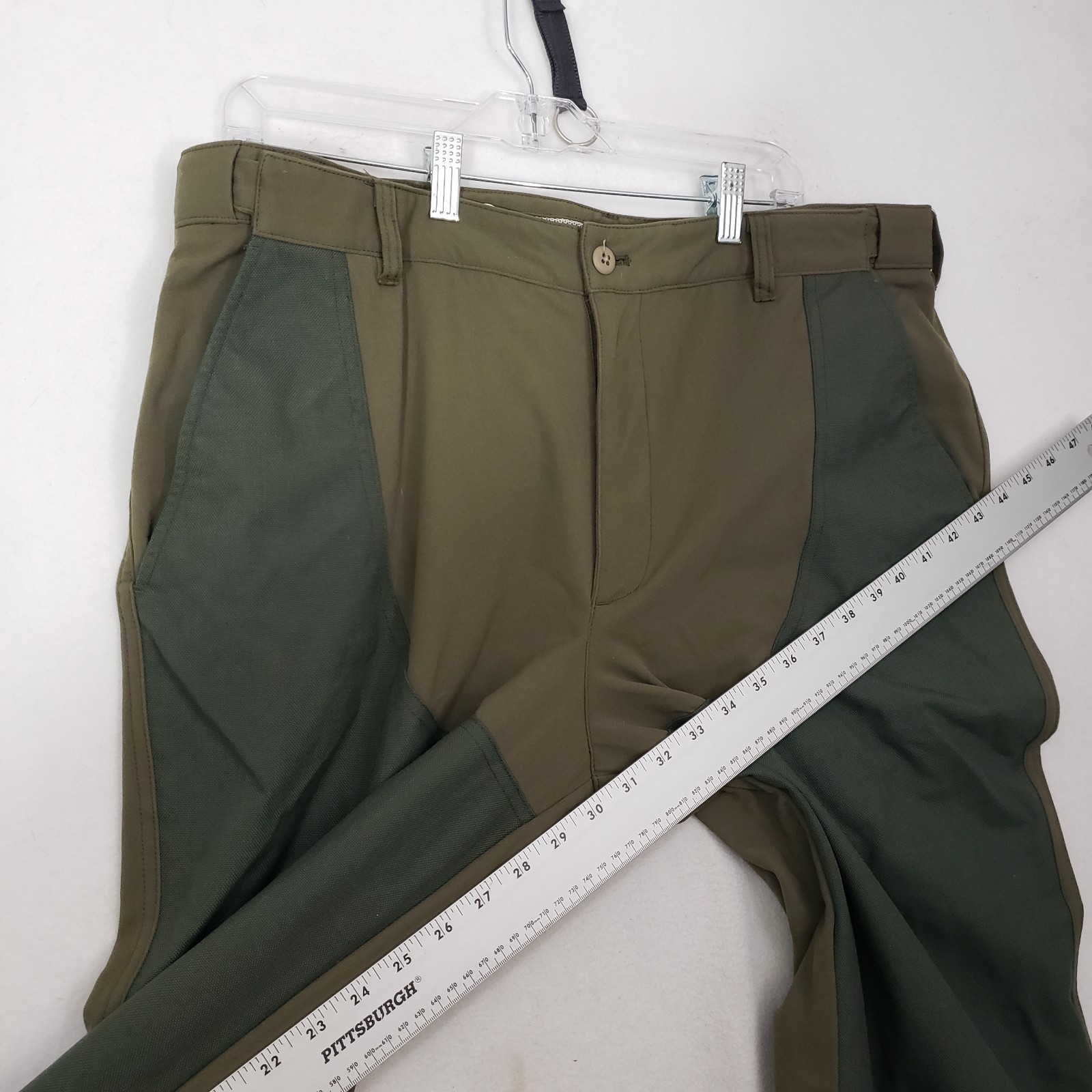 LL Bean Upland Briar Double Knee Brush Pants Men’s 38×31 Olive Green Nylon