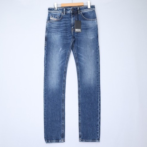 Diesel Mens Jeans Thommer Trousers Slim Fit Low Rise Blue Medium Wash Size NWT