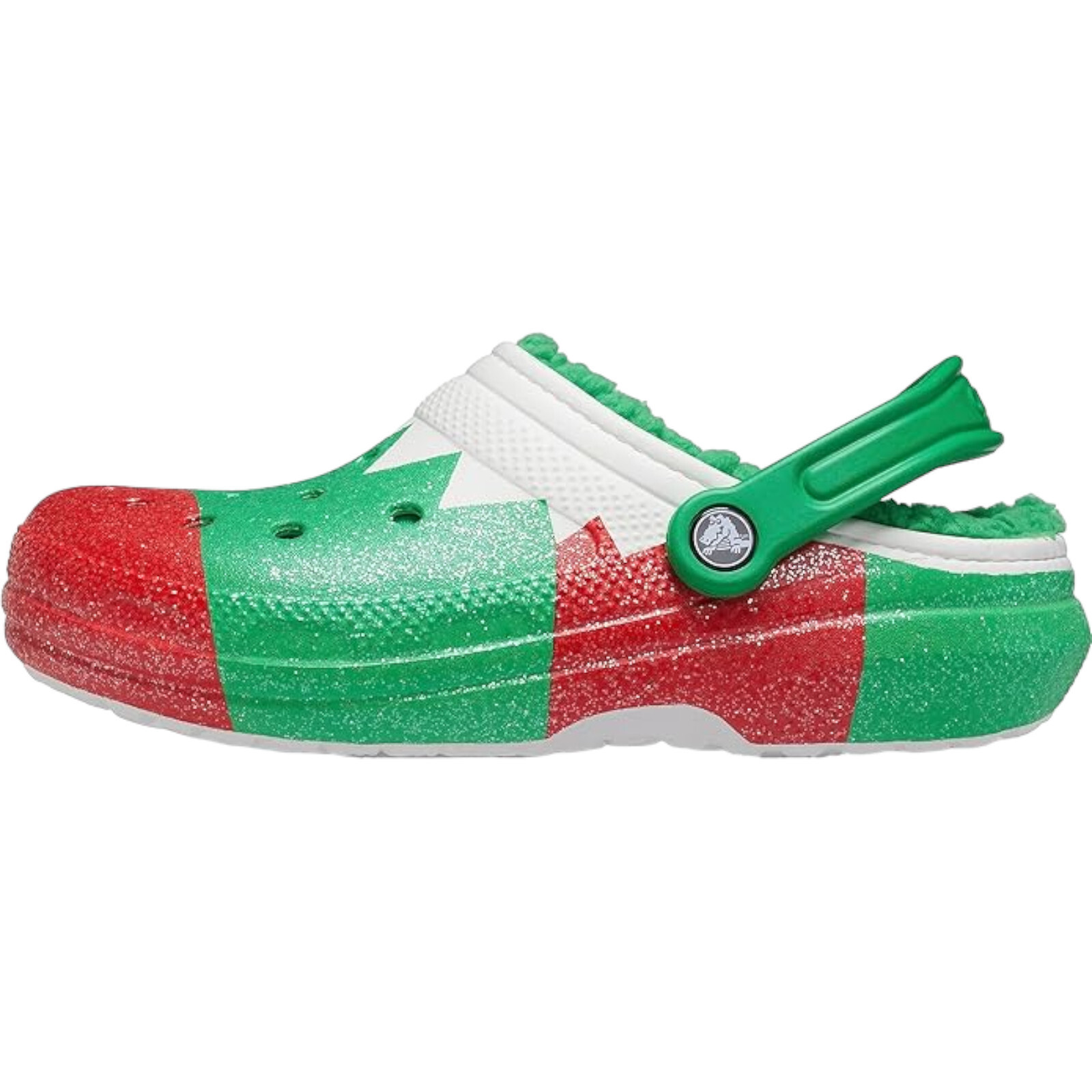 Crocs Classic Holiday Christmas Lined Clogs Red Green Adult Men’s Size 13