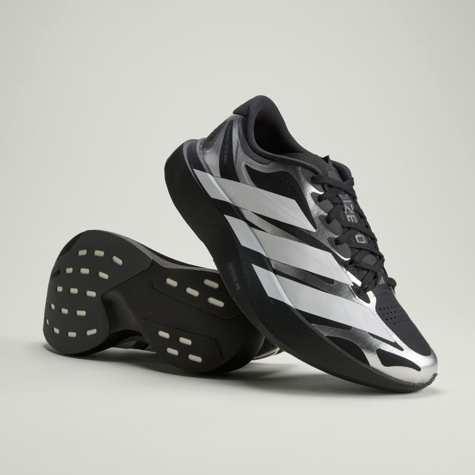 adidas Adizero EVO SL EXO Shoes KI4764 Core Black / Cloud White / Iron Metallic