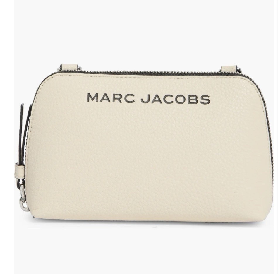 MARC JACOBS The Wedge Crossbody Pouch Bag Color Marshmallow White