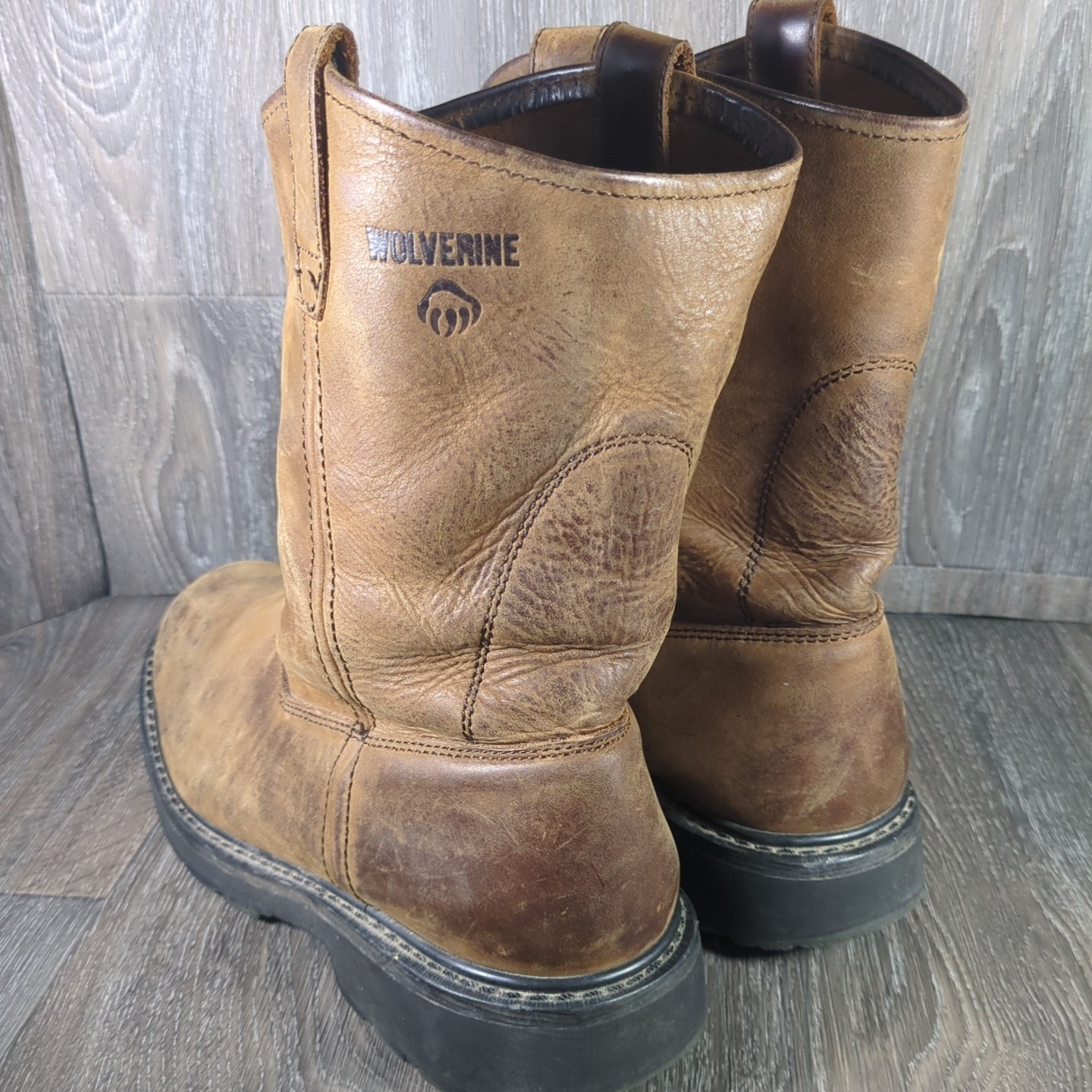 Wolverine Wellington W04727 Men’s Brown Leather Western Boots Size 13 EW