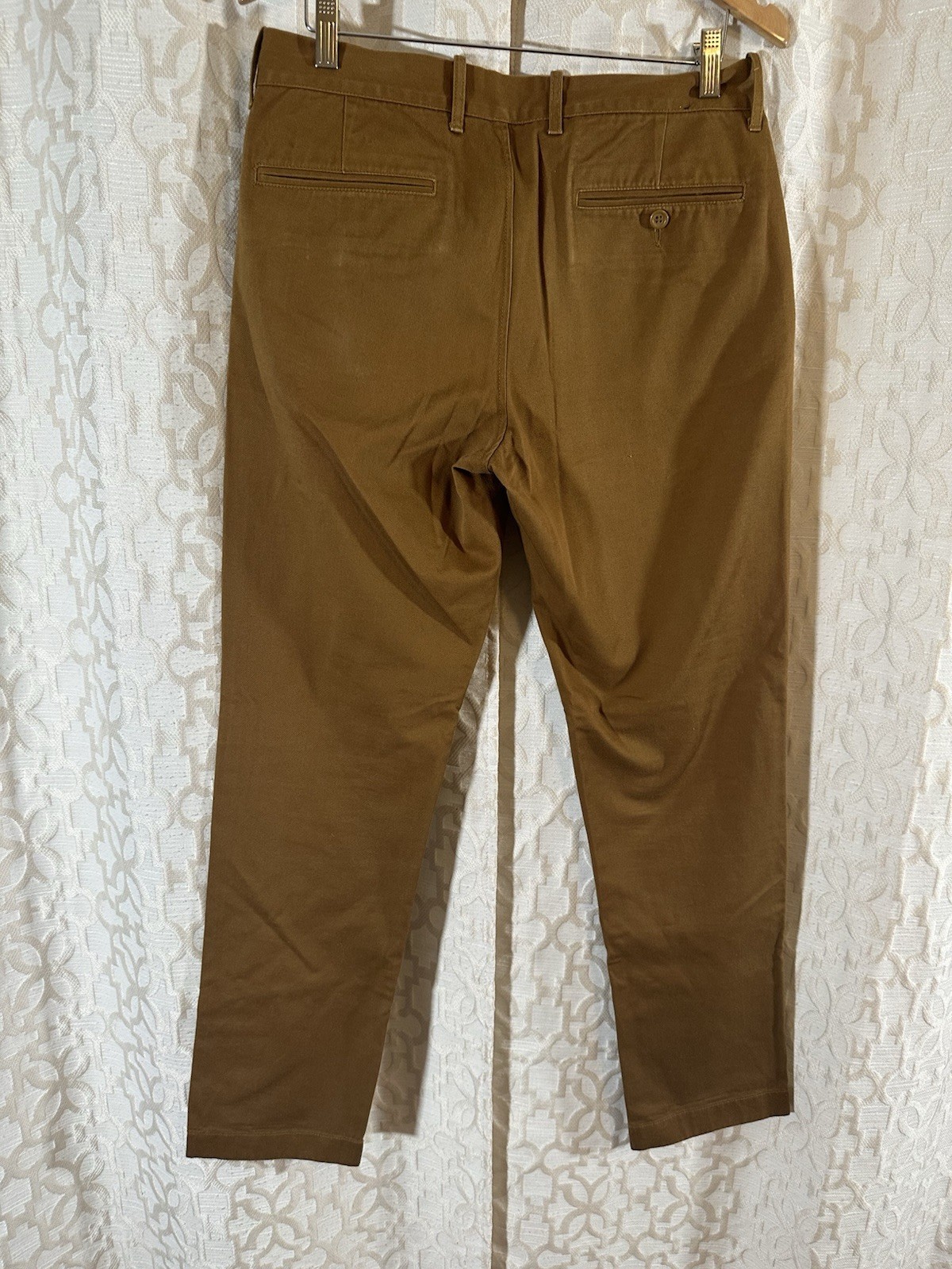 J Crew The Sutton Pant Men’s Brown Cotton Chino Straight Classic Size 30×32