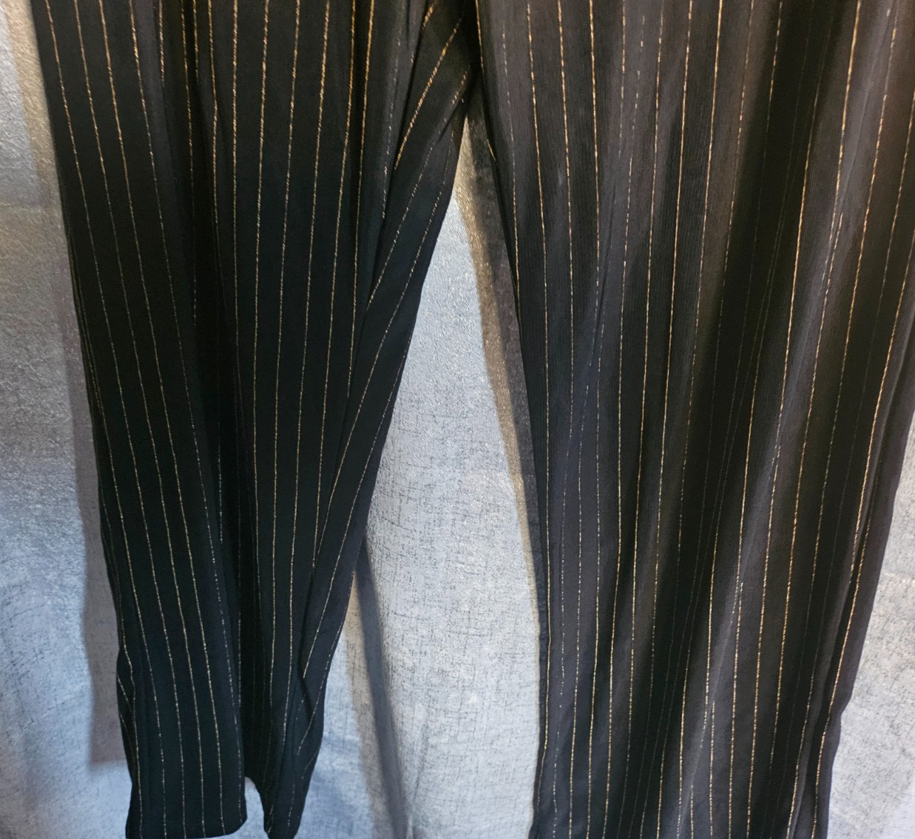 Vintage stephen & casey woman pants plus size 1X vertical pants black USA